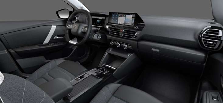 Ansicht der Frontsitze eines Citroën C4 X