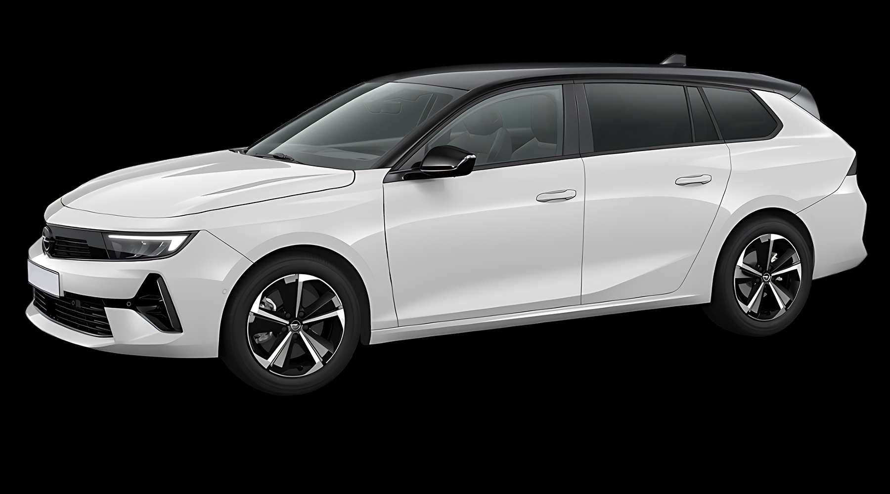 Seitenansicht eines Opel Astra