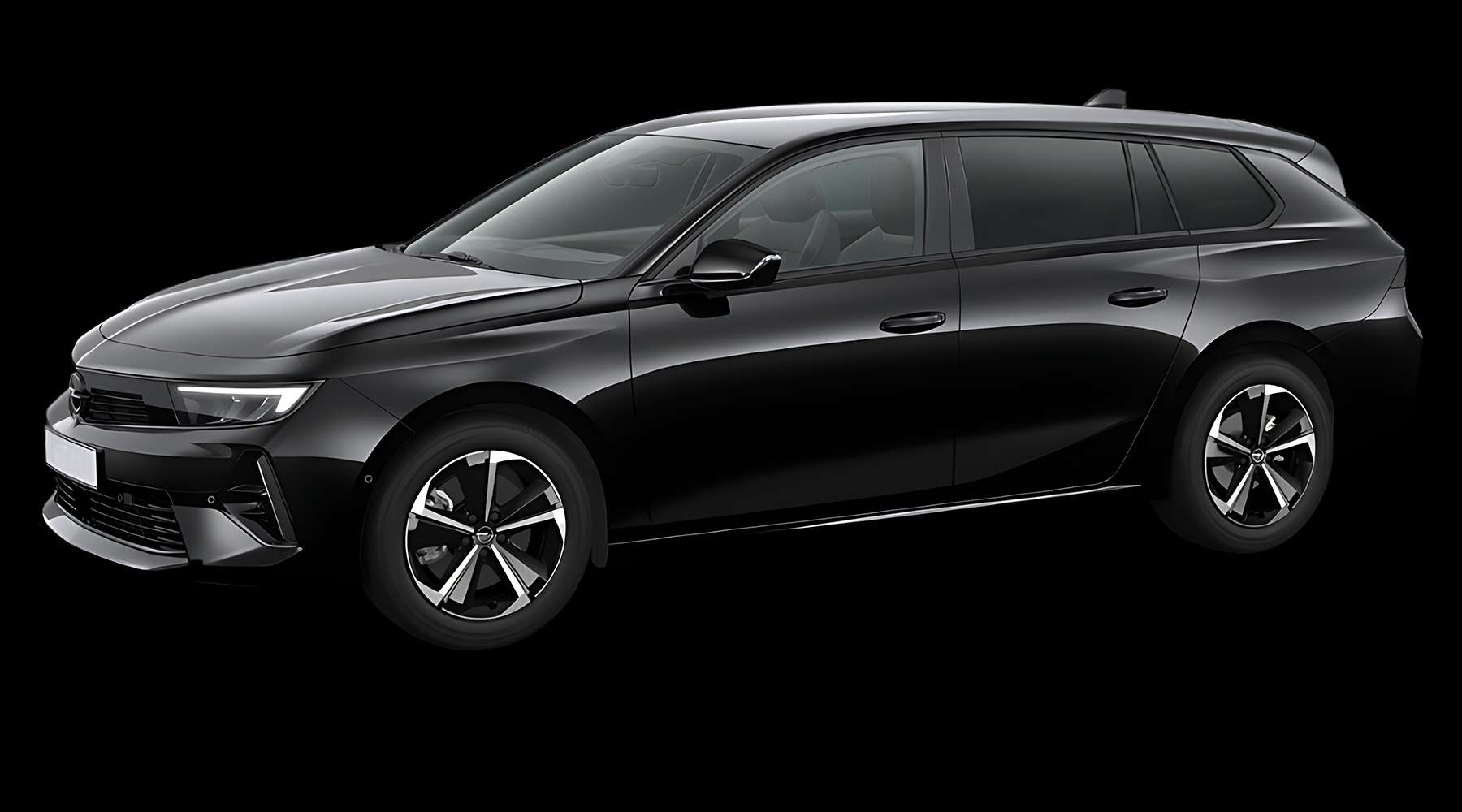 Seitenansicht eines Opel Astra