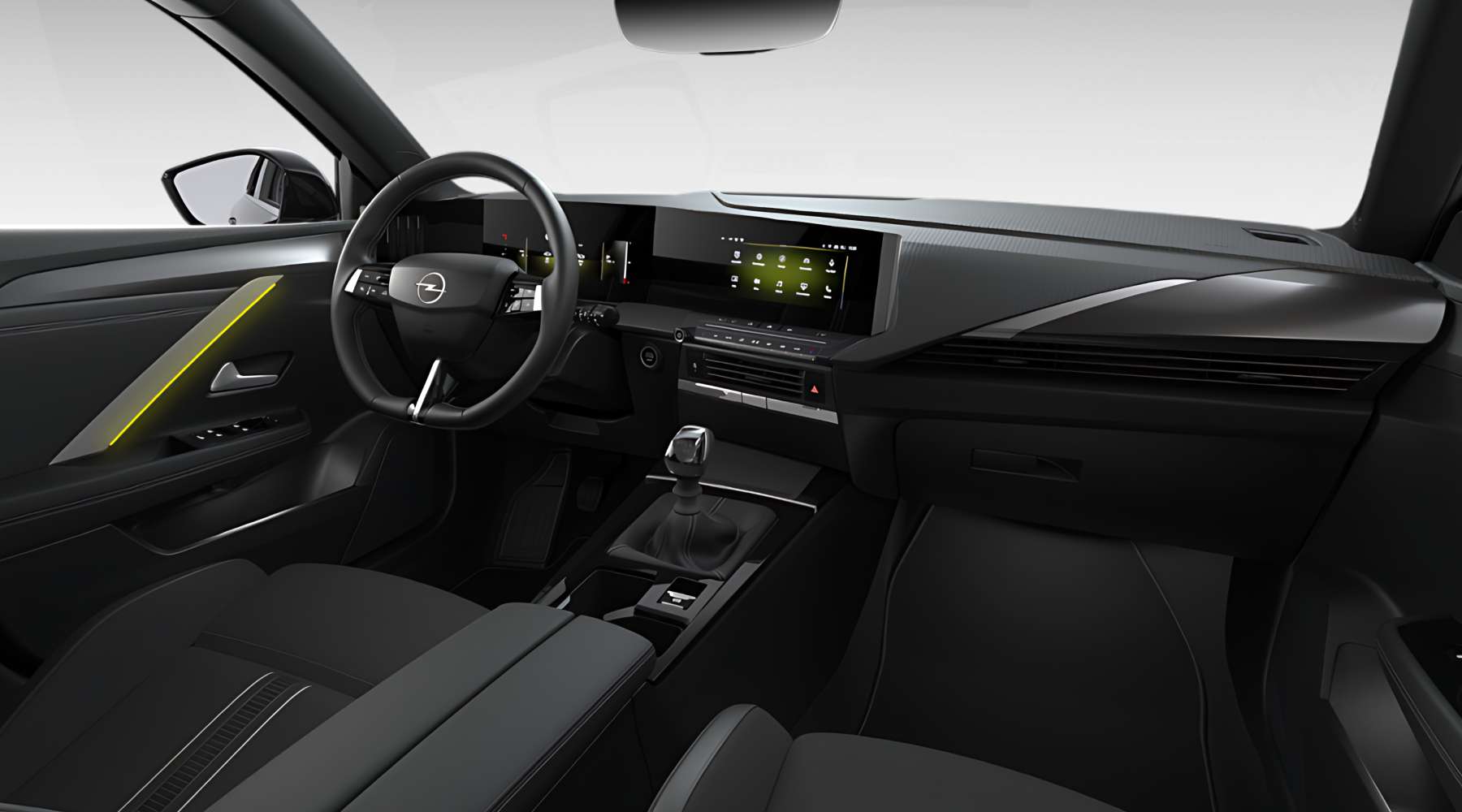 Ansicht des Armaturenbretts eines Opel Astra