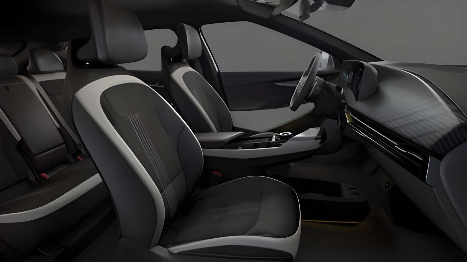 Ansicht des Armaturenbretts eines Kia EV6