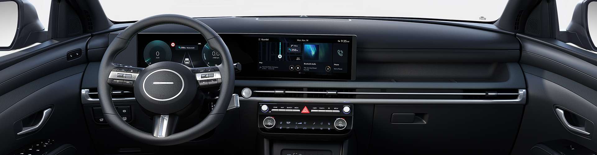 Ansicht des Armaturenbretts eines Hyundai Tucson