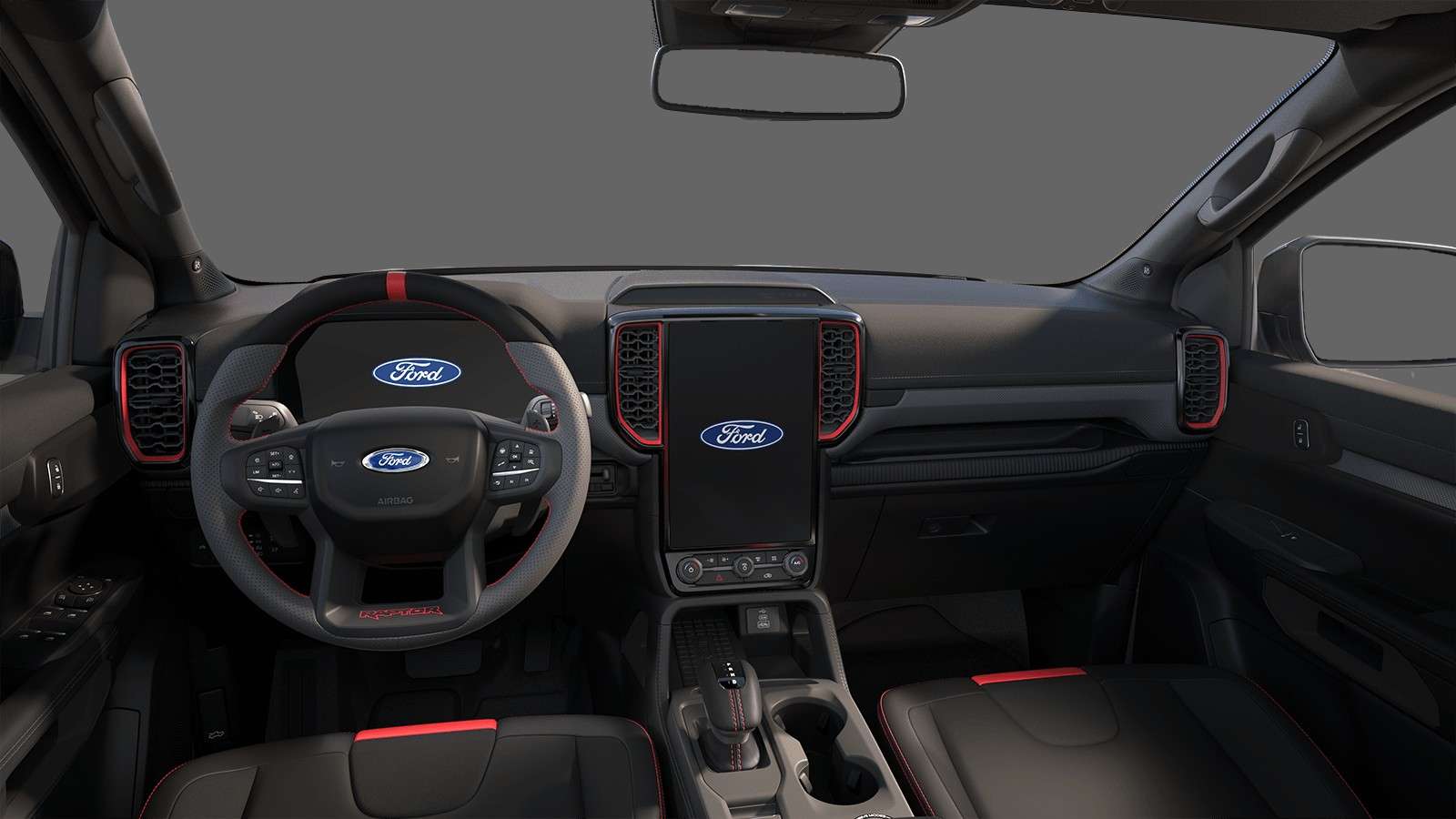 Ansicht des Armaturenbretts eines Ford Ranger