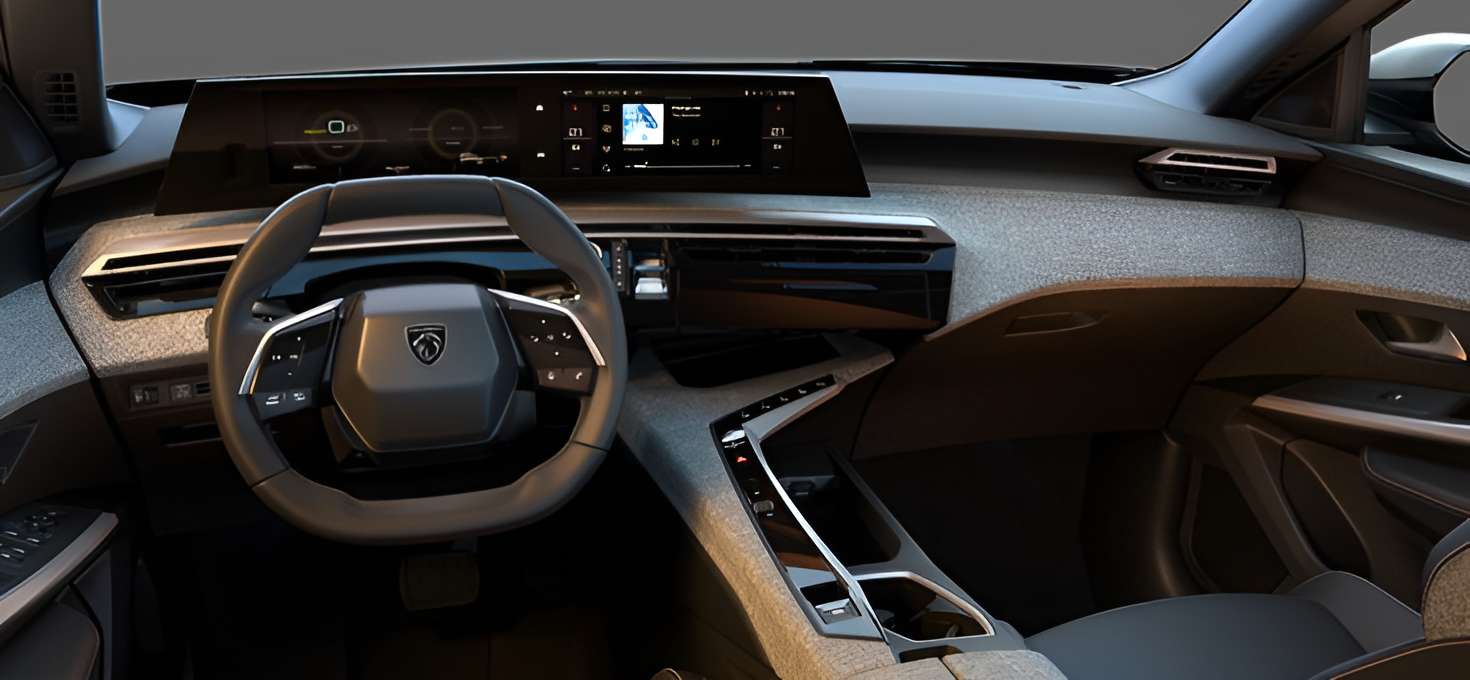 Ansicht des Armaturenbretts eines Peugeot 5008