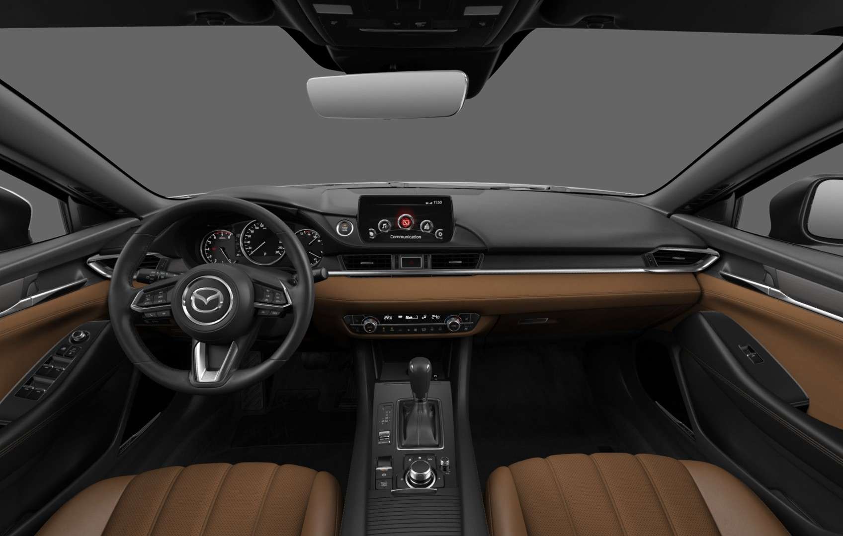 Ansicht des Armaturenbretts eines Mazda Mazda6