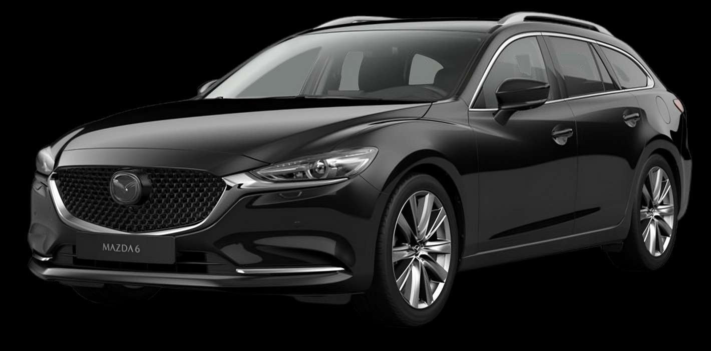 Schräge Frontansicht eines Mazda Mazda6, freigestellt