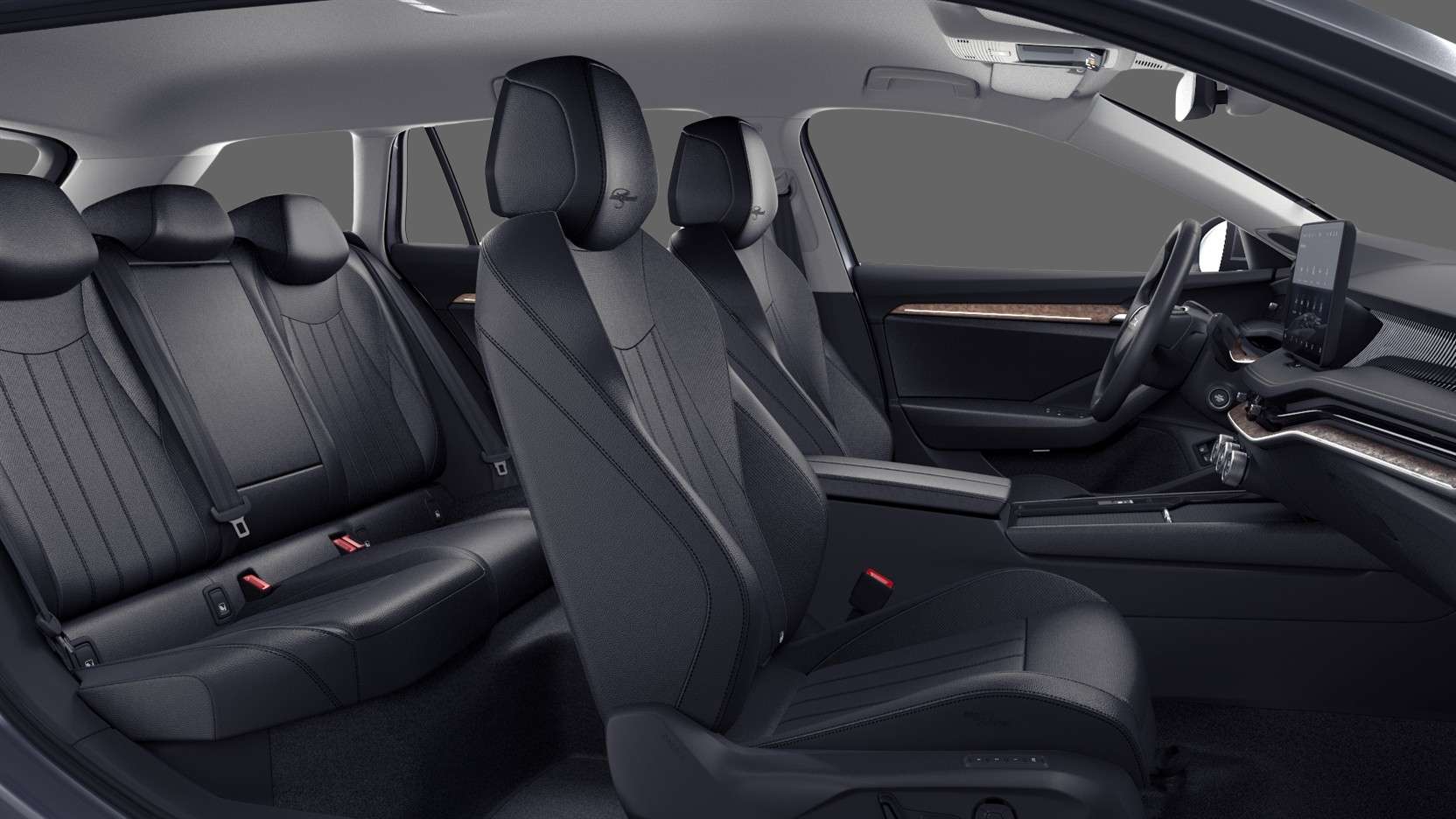 Ansicht der Frontsitze eines Skoda Superb