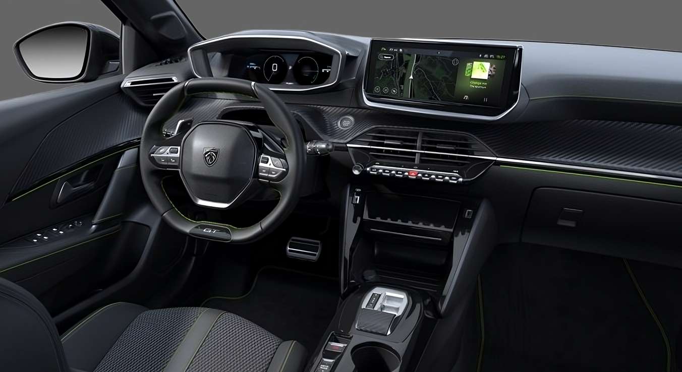 Armaturenbrett eines Peugeot 208