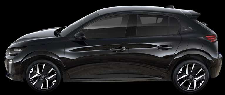 Seitenansicht eines Peugeot 208