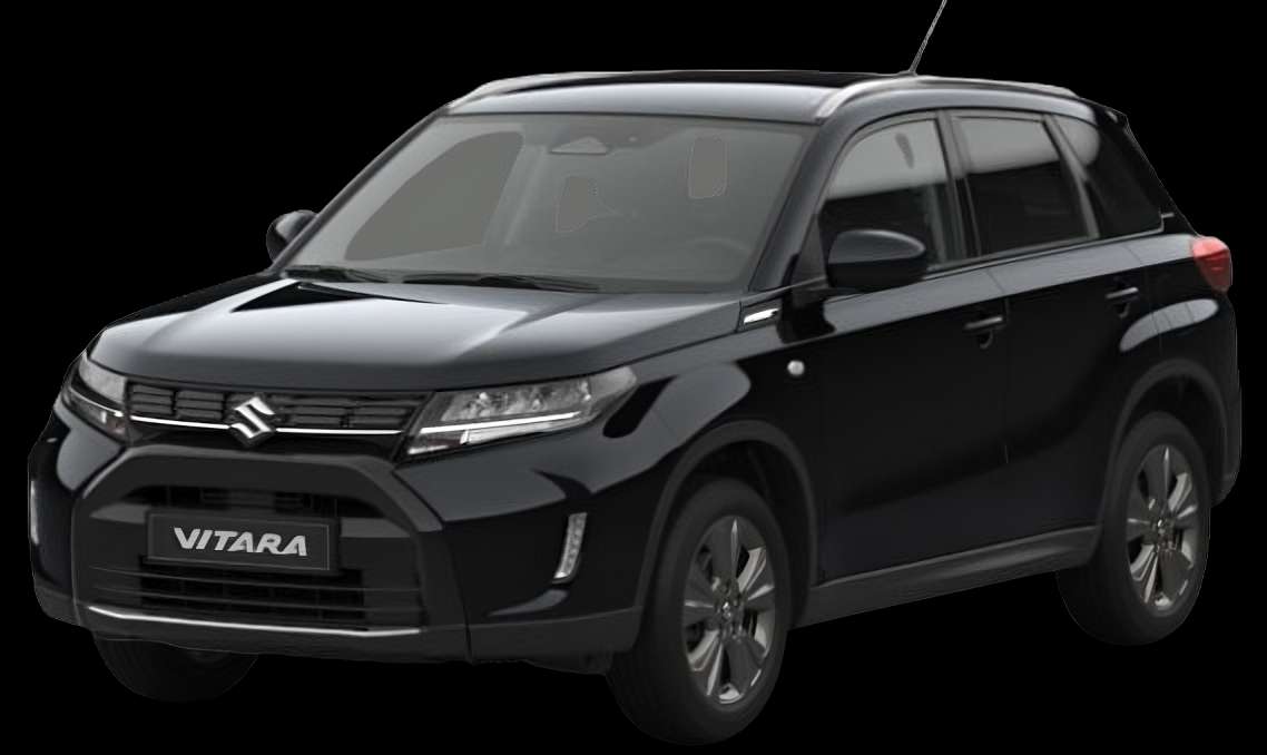 Schräge Frontansicht eines Suzuki Vitara, freigestellt