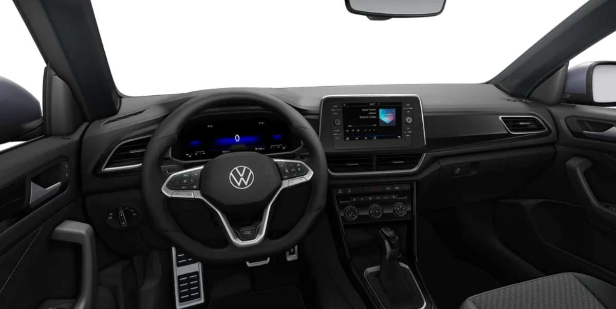 Ansicht des Armaturenbretts eines Volkswagen T-Roc