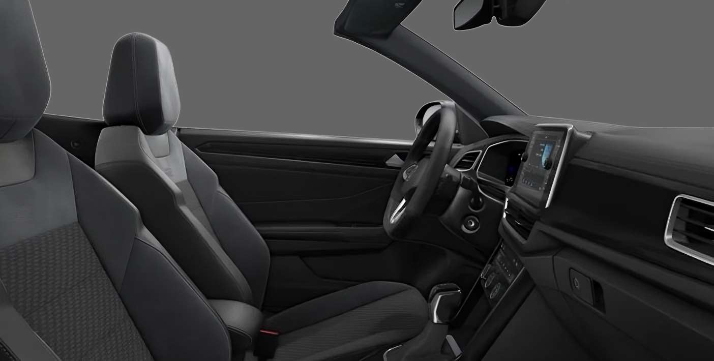 Ansicht der Frontsitze eines Volkswagen T-Roc