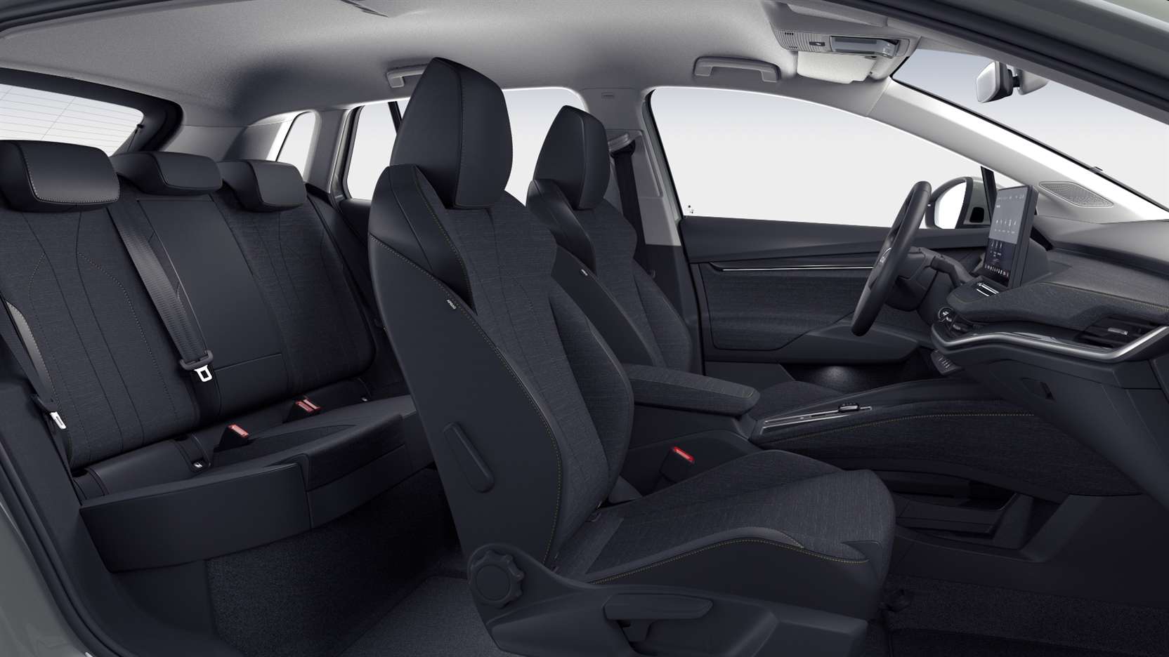 Ansicht der Frontsitze eines Skoda ELROQ