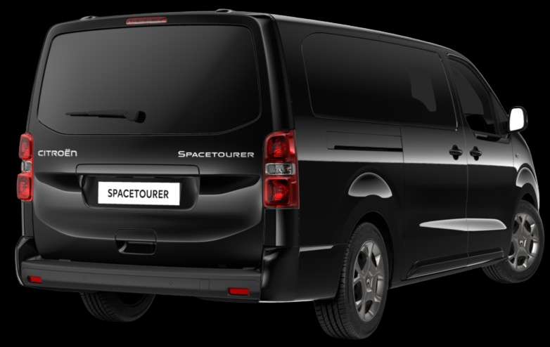 Schräge Heckansicht eines Citroën SpaceTourer, freigestellt