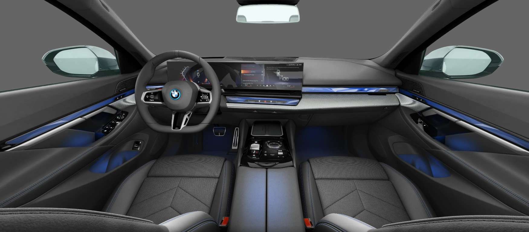 Ansicht des Armaturenbretts eines BMW i5