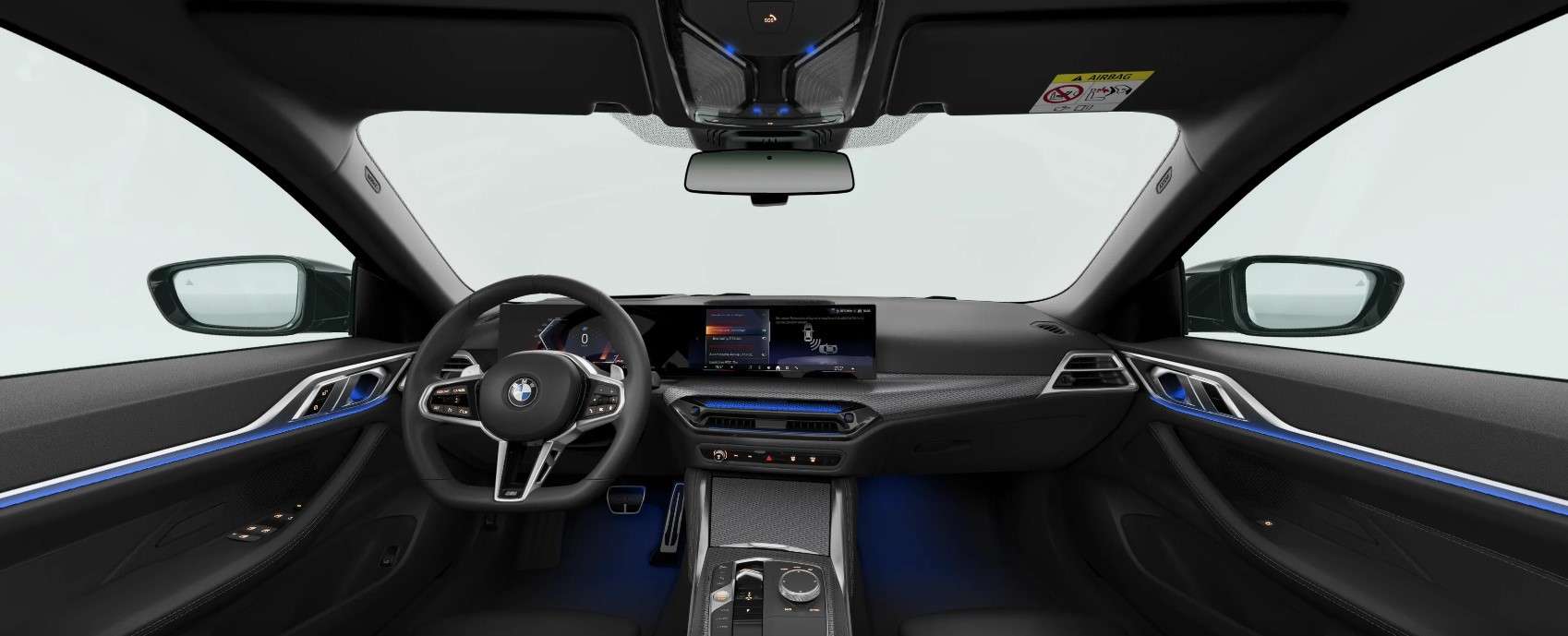 Ansicht des Armaturenbretts eines BMW 4er-Reihe