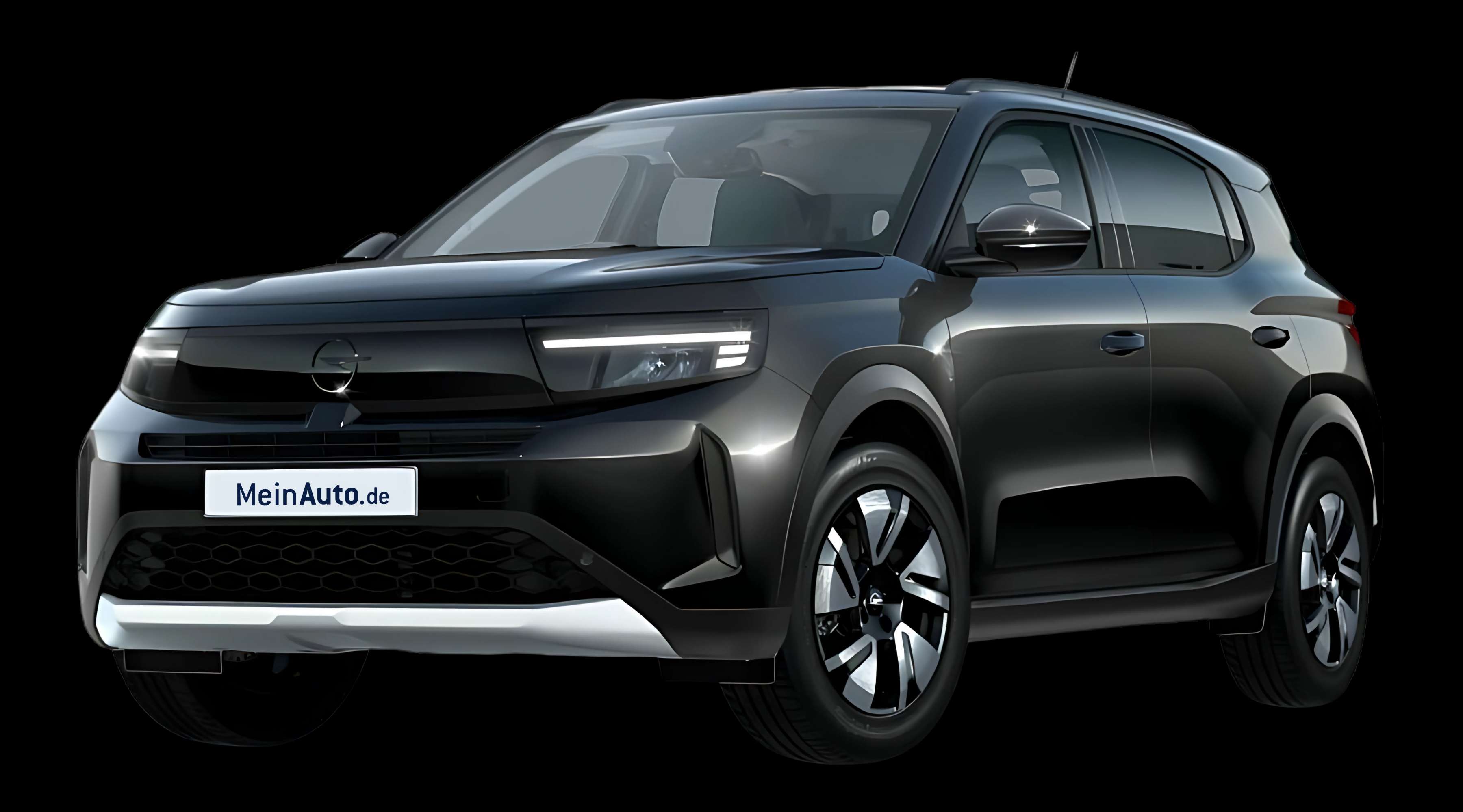 Schräge Frontansicht eines Opel Frontera, freigestellt