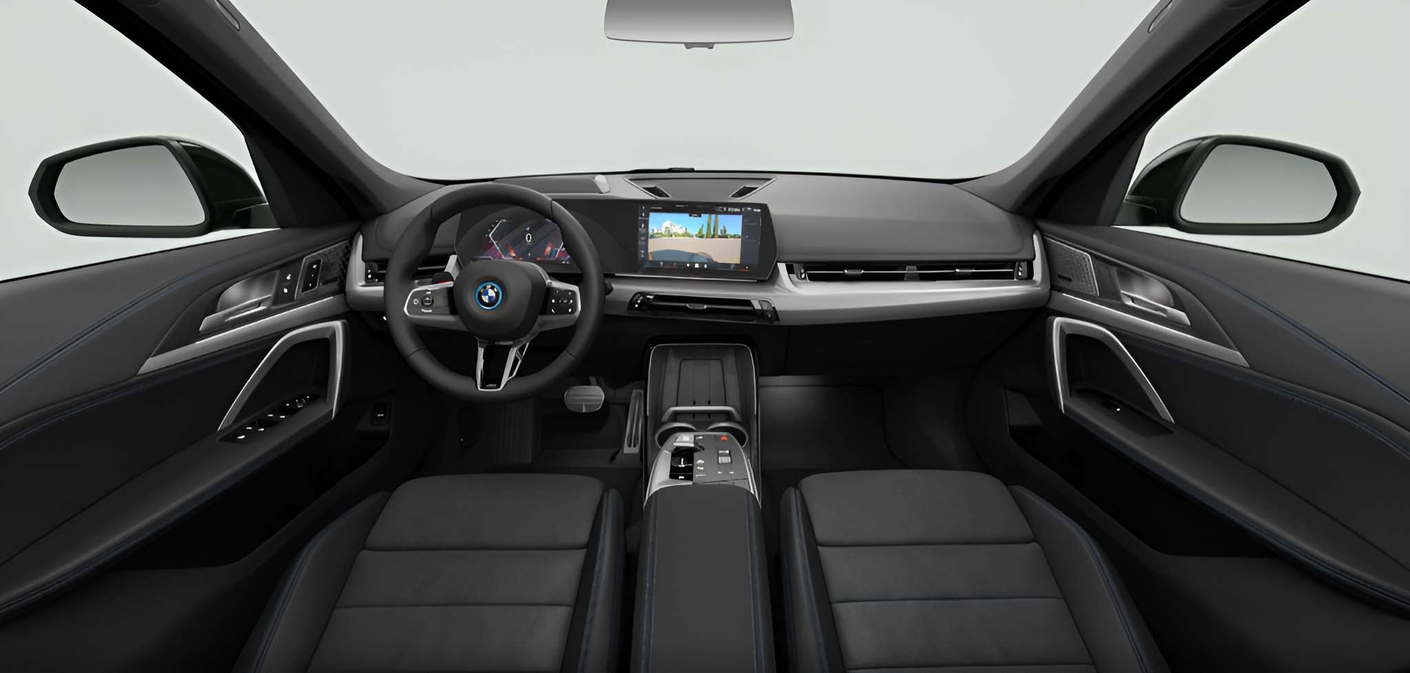 Ansicht des Armaturenbretts eines BMW iX1