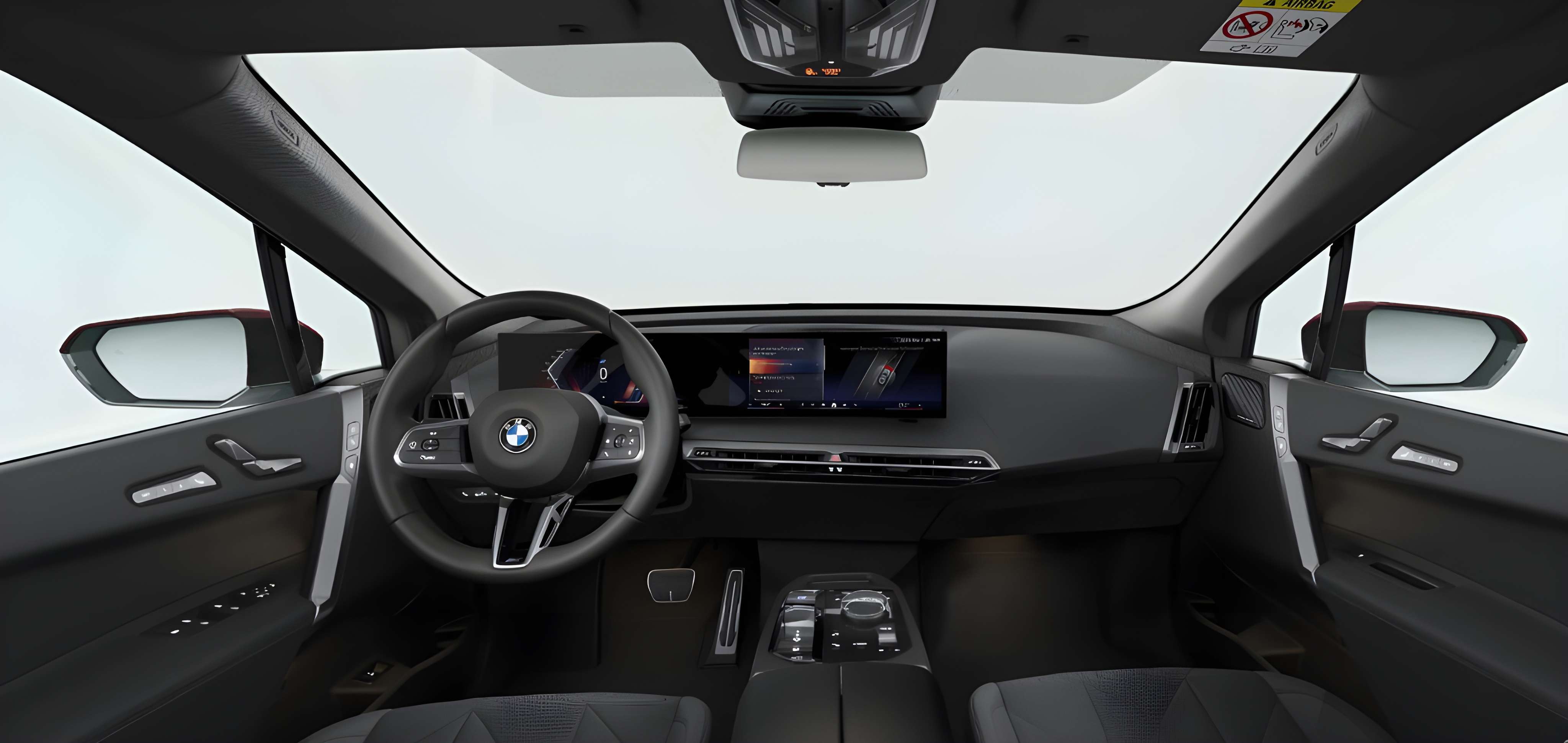 Ansicht des Armaturenbretts eines BMW iX