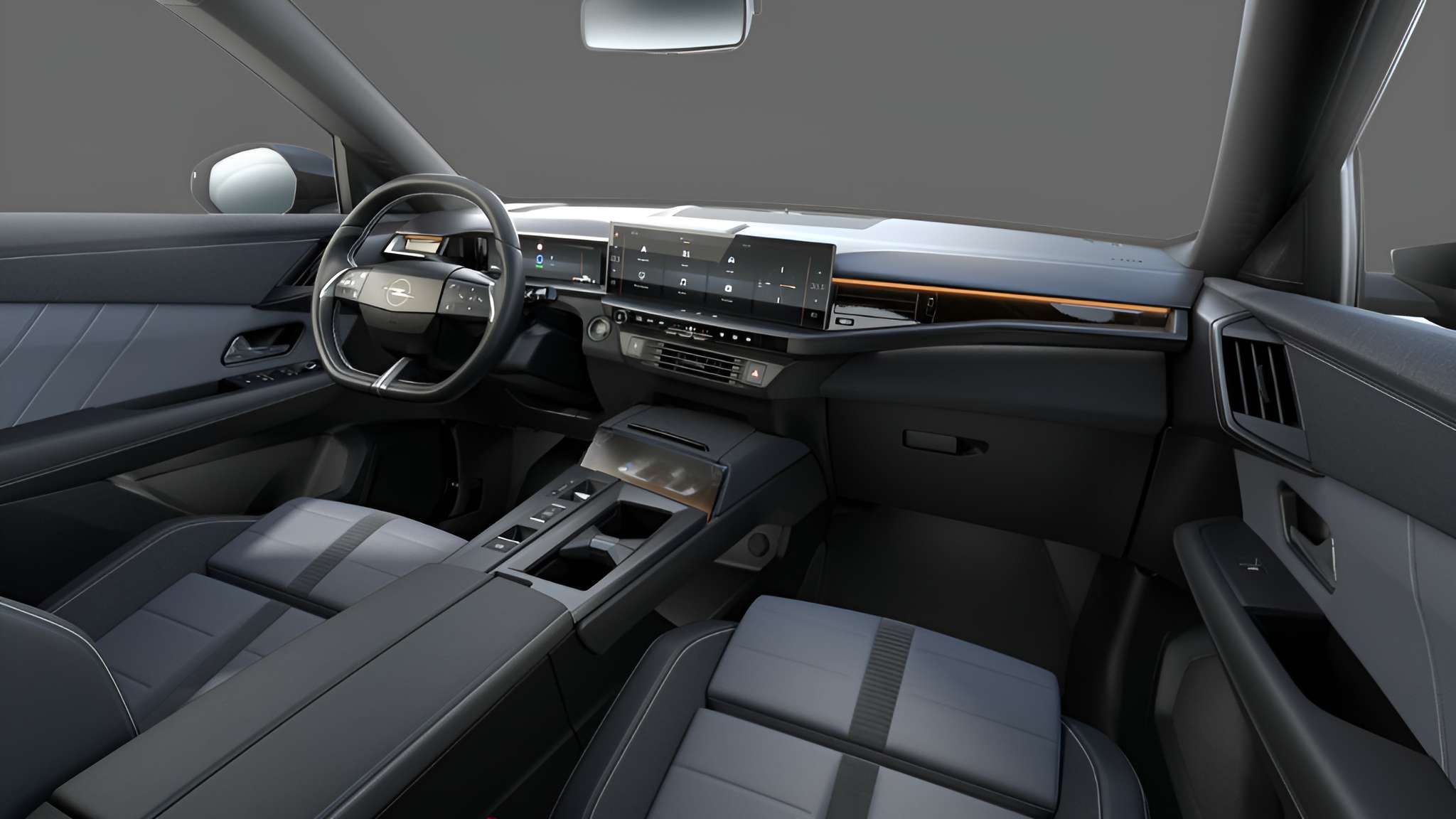 Ansicht des Armaturenbretts eines Opel Grandland