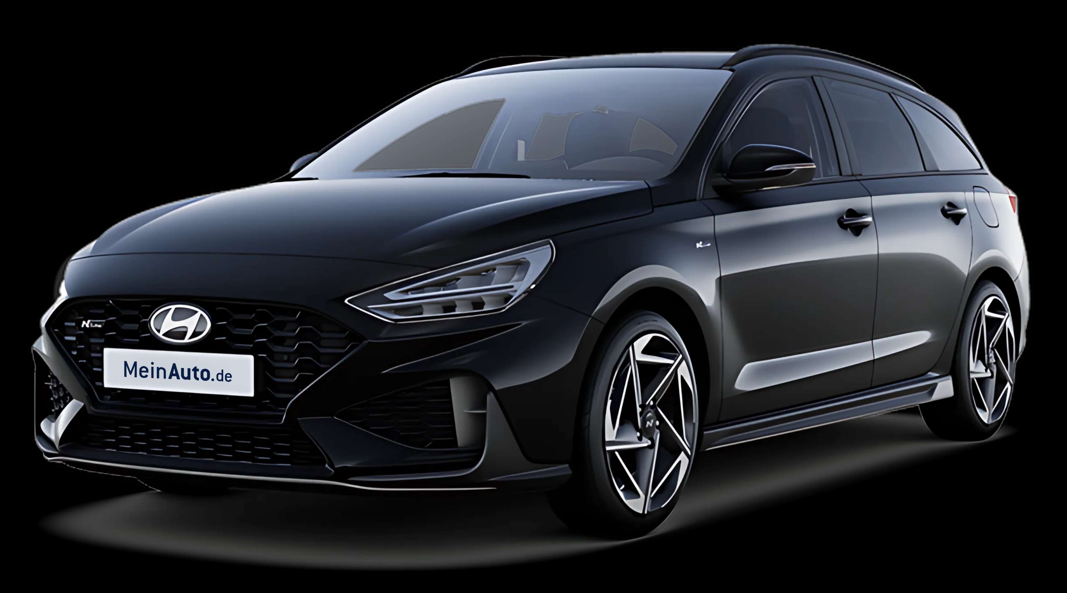 Schräge Frontansicht eines Hyundai i30, freigestellt