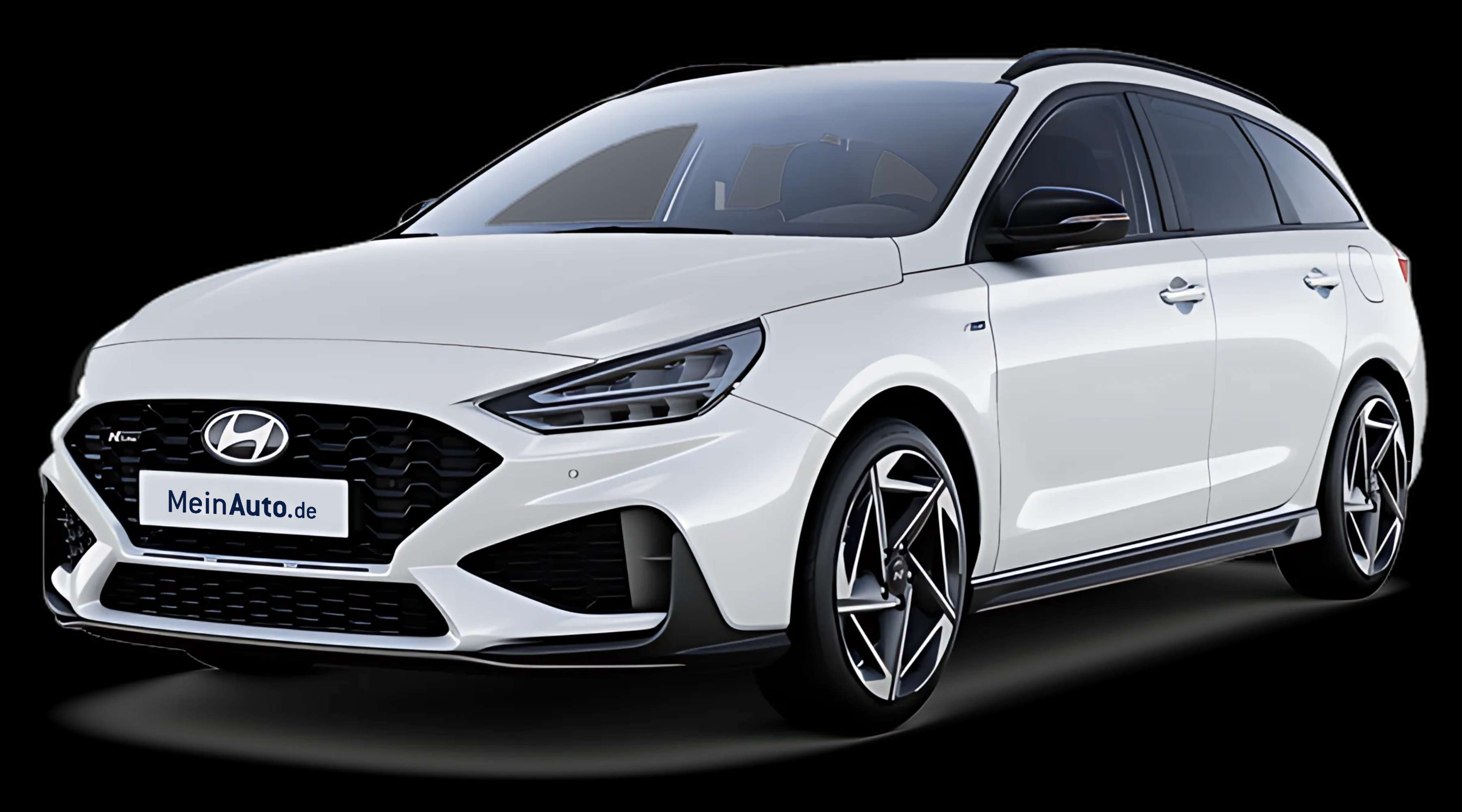 Schräge Frontansicht eines Hyundai i30, freigestellt