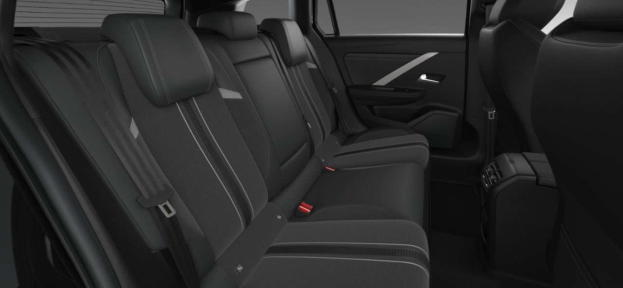 Ansicht der Rücksitze eines Opel Astra