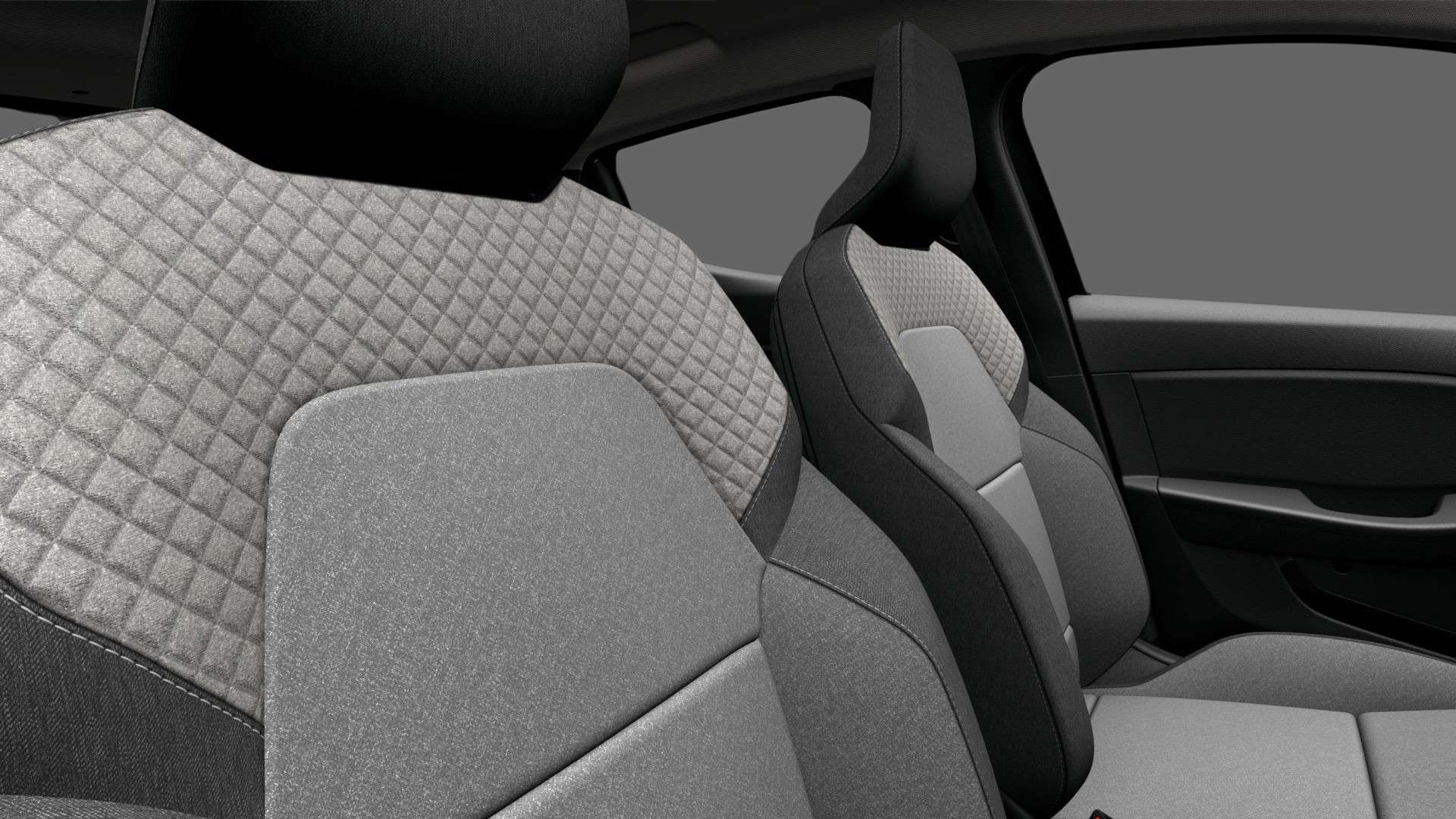 Ansicht der Frontsitze eines Renault Clio