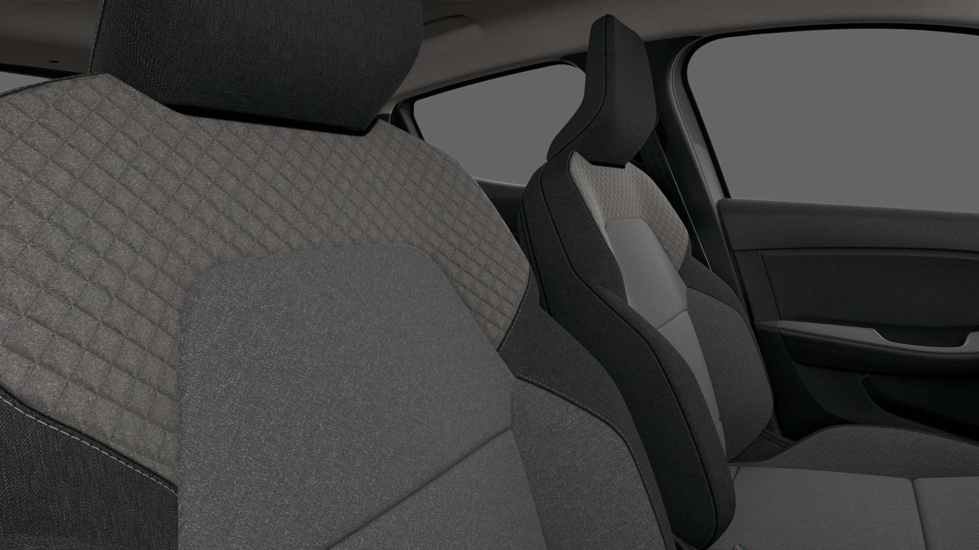 Ansicht der Frontsitze eines Renault Clio
