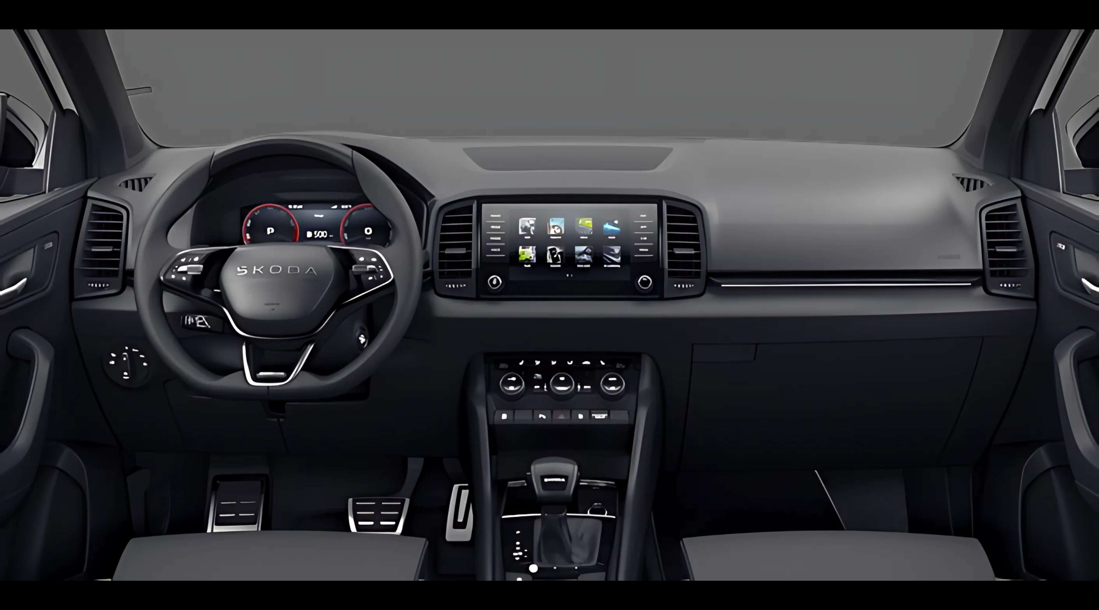Armaturenbrett eines Skoda Karoq