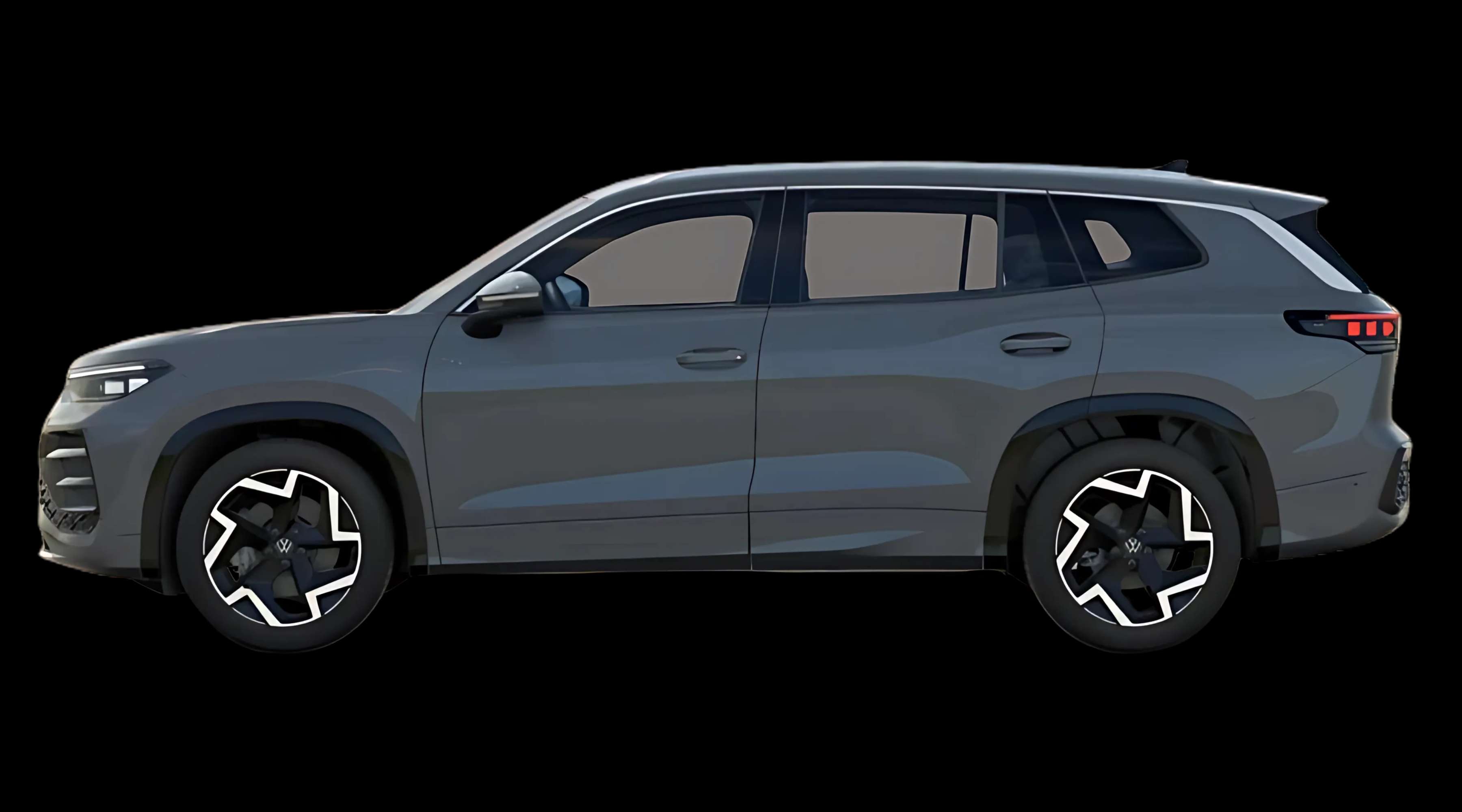 Seitenansicht eines Volkswagen Tayron