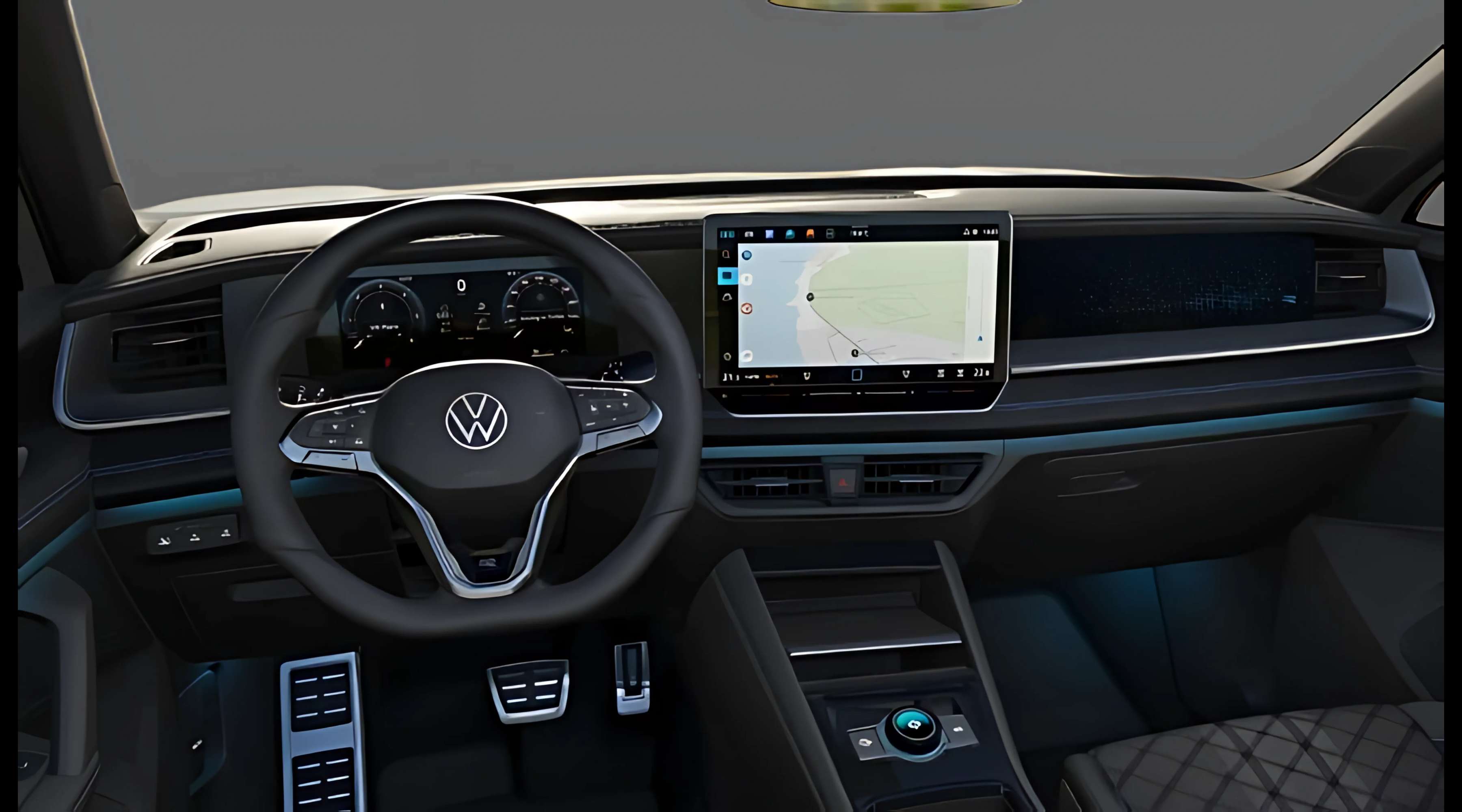 Armaturenbrett eines Volkswagen Tayron