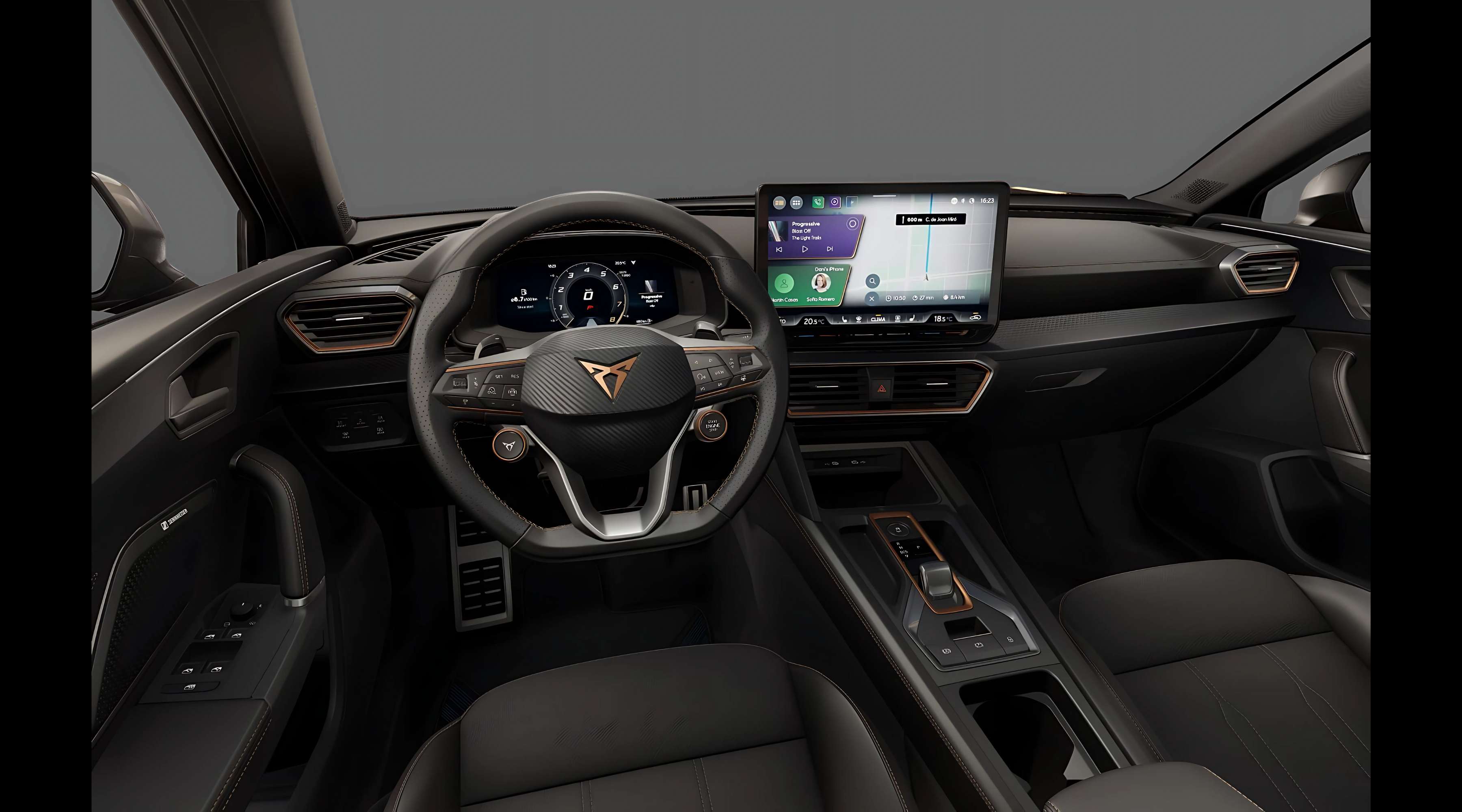 Ansicht des Armaturenbretts eines CUPRA Leon