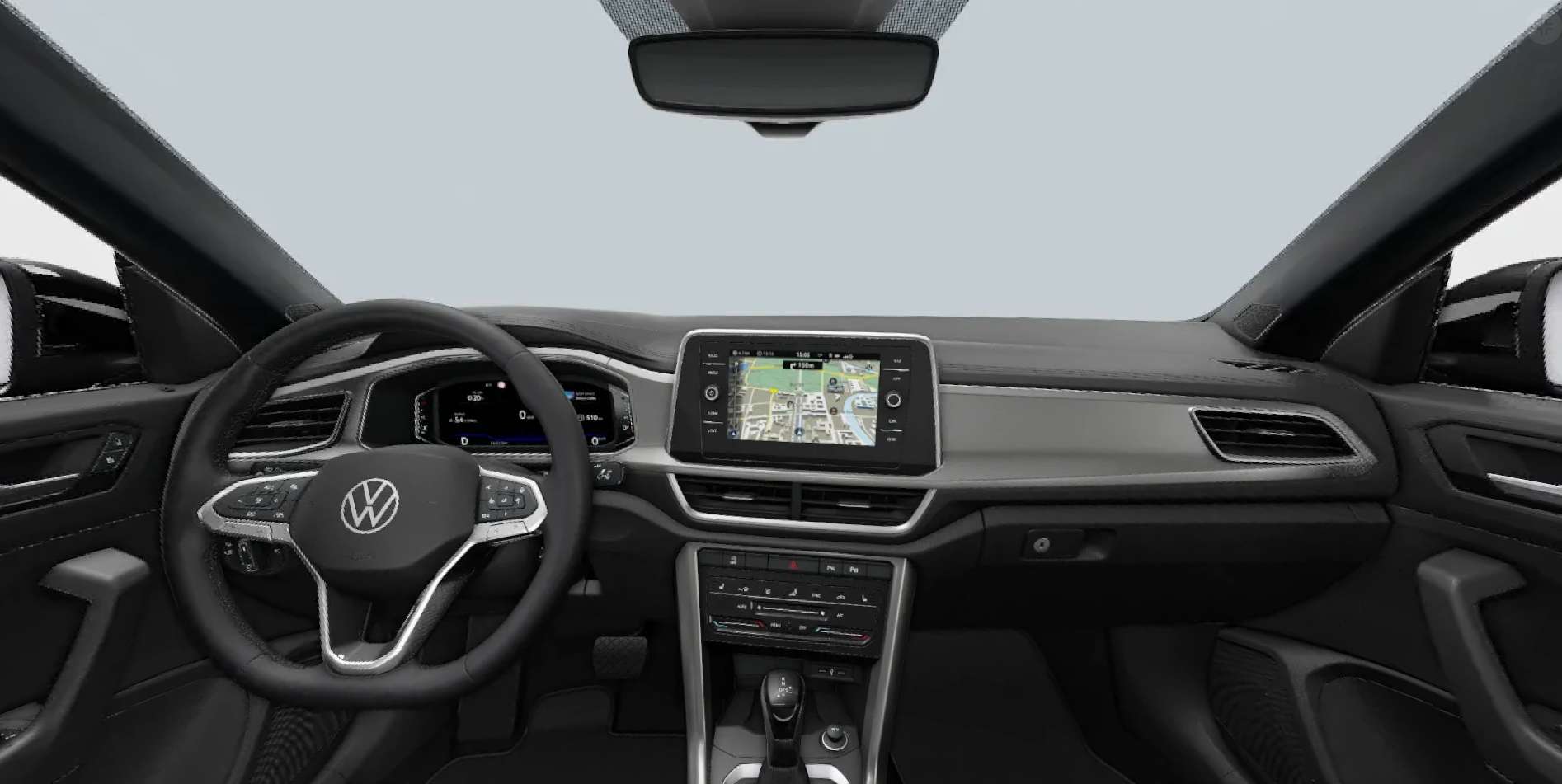 Ansicht des Armaturenbretts eines Volkswagen T-Roc
