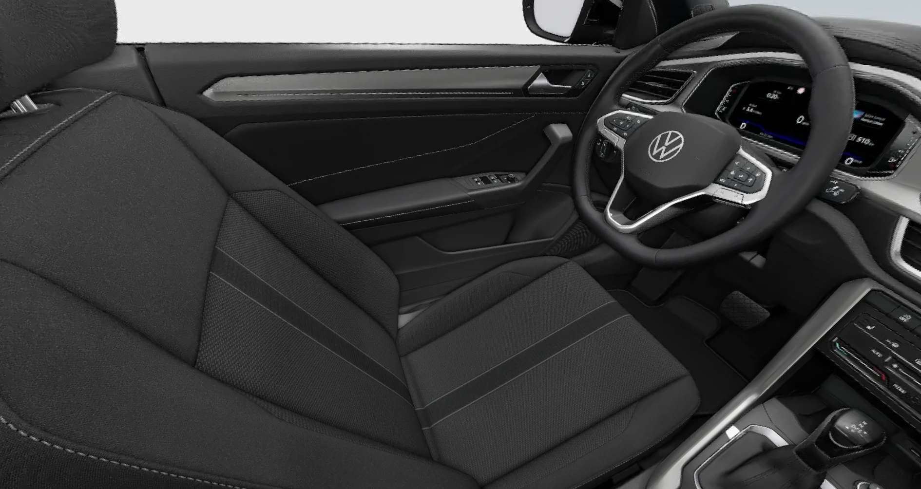 Ansicht der Frontsitze eines Volkswagen T-Roc