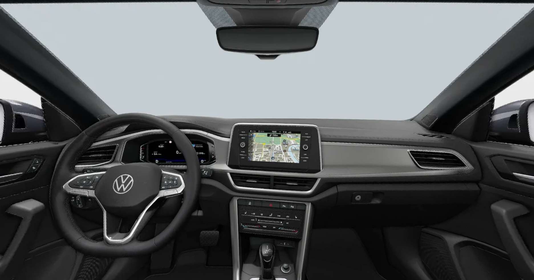 Ansicht des Armaturenbretts eines Volkswagen T-Roc