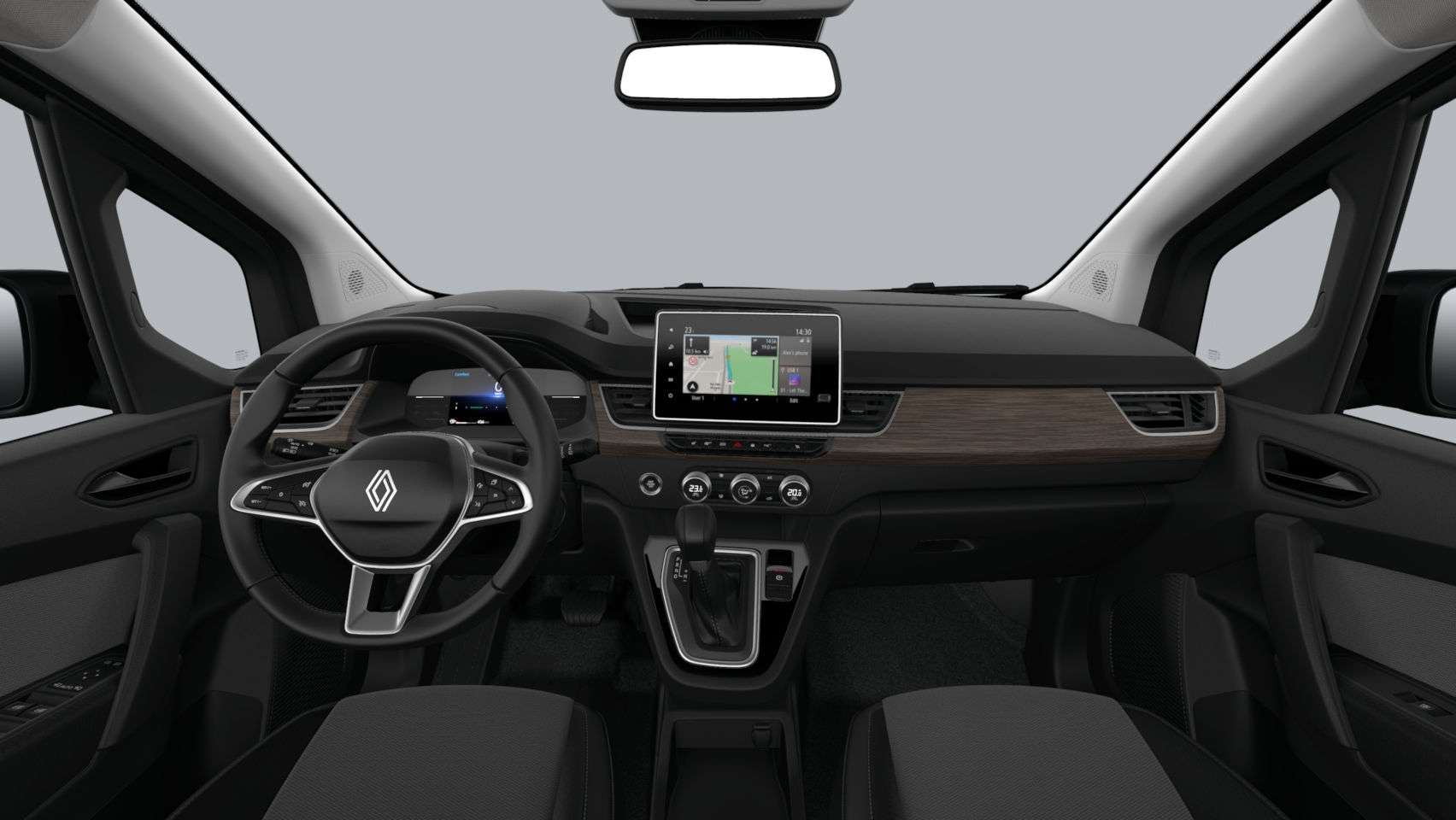 Ansicht des Armaturenbretts eines Renault Kangoo