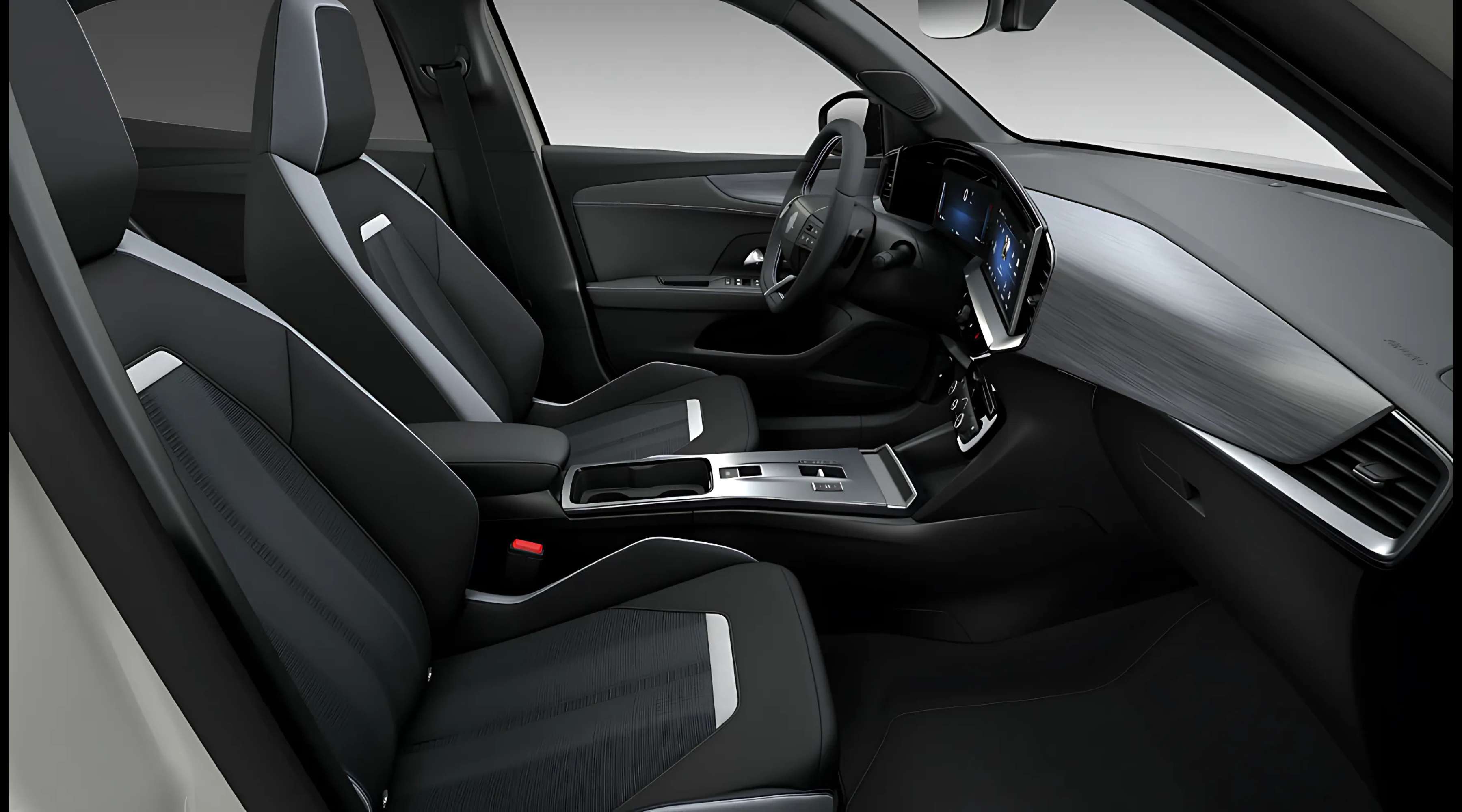 Ansicht der Frontsitze eines Opel Mokka