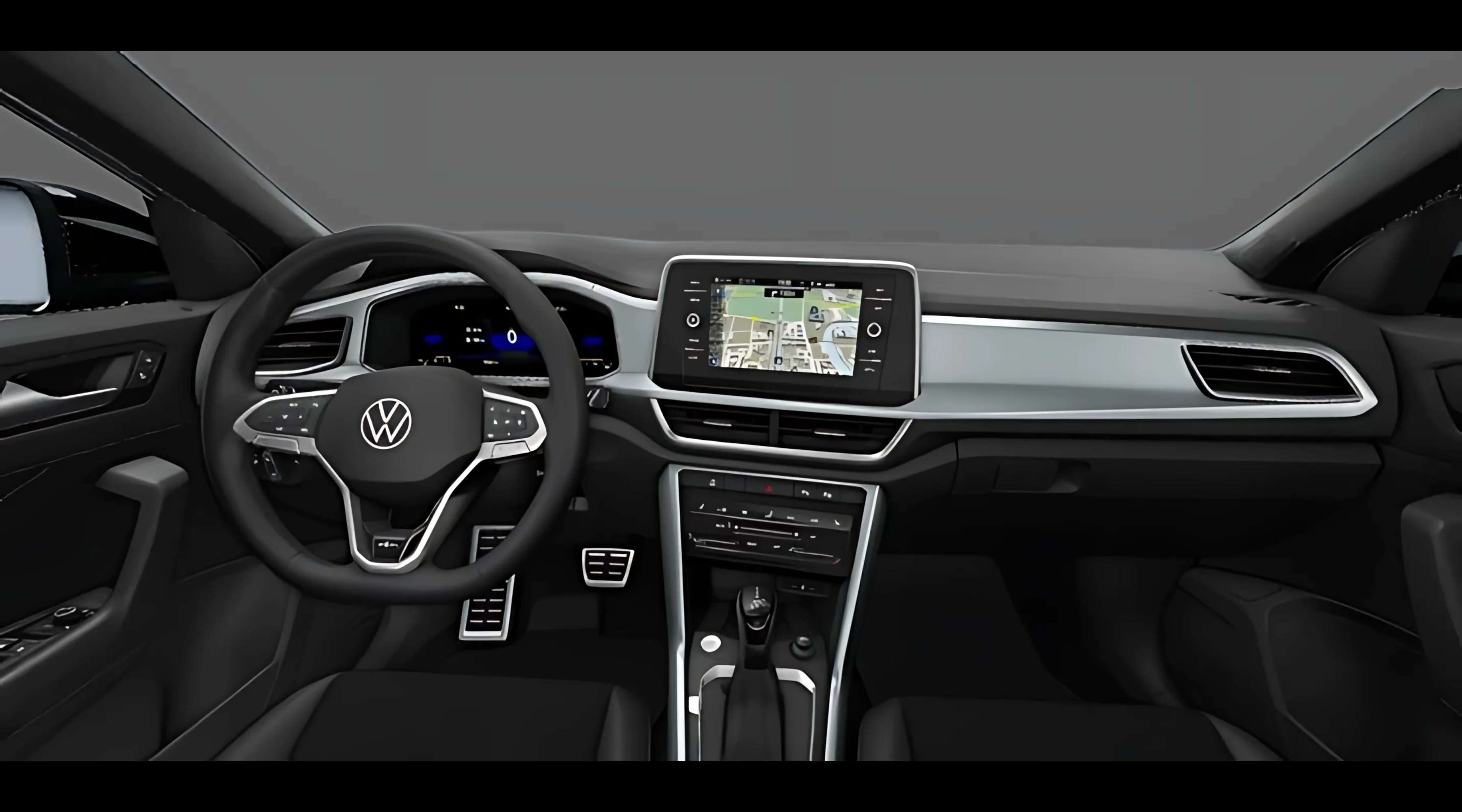 Ansicht des Armaturenbretts eines Volkswagen T-Roc