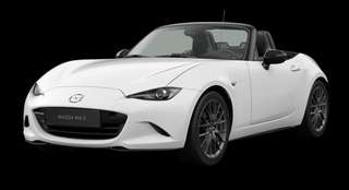 Schräge Frontansicht auf einen Mazda MX-5 Homura, freigestellt