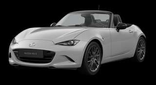 Schräge Frontansicht auf einen Mazda MX-5 Homura, freigestellt