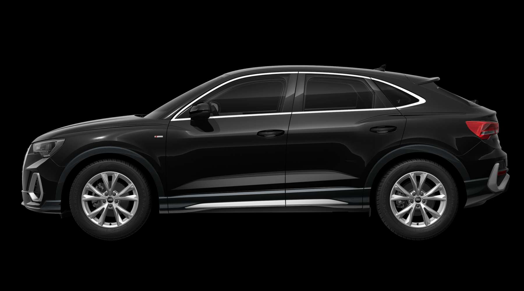 Seitenansicht eines Audi Q3 Sportback
