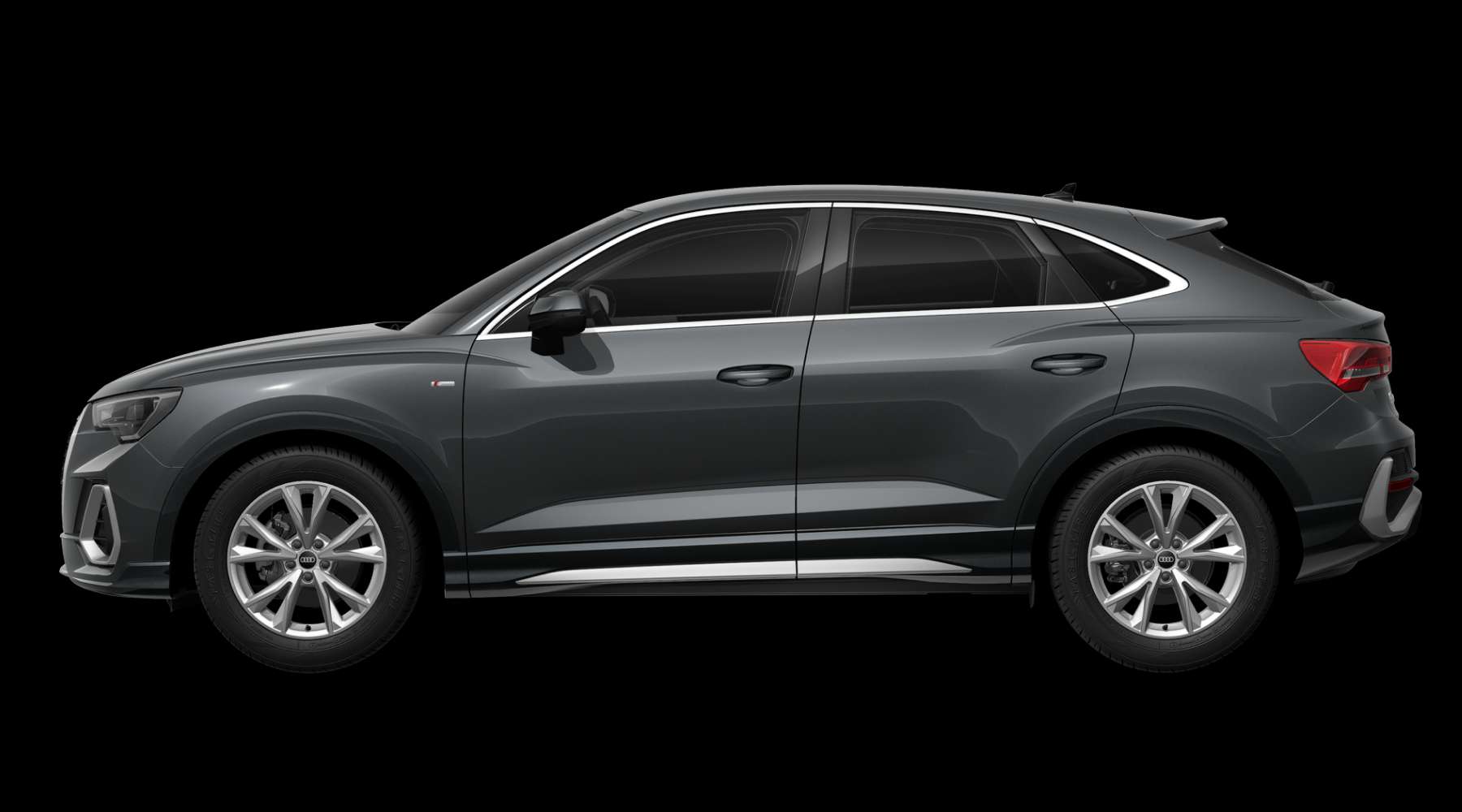 Seitenansicht eines Audi Q3 Sportback