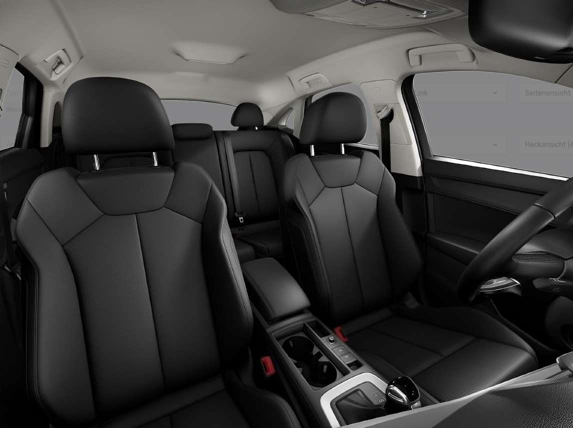 Ansicht der Frontsitze eines Audi Q3 Sportback