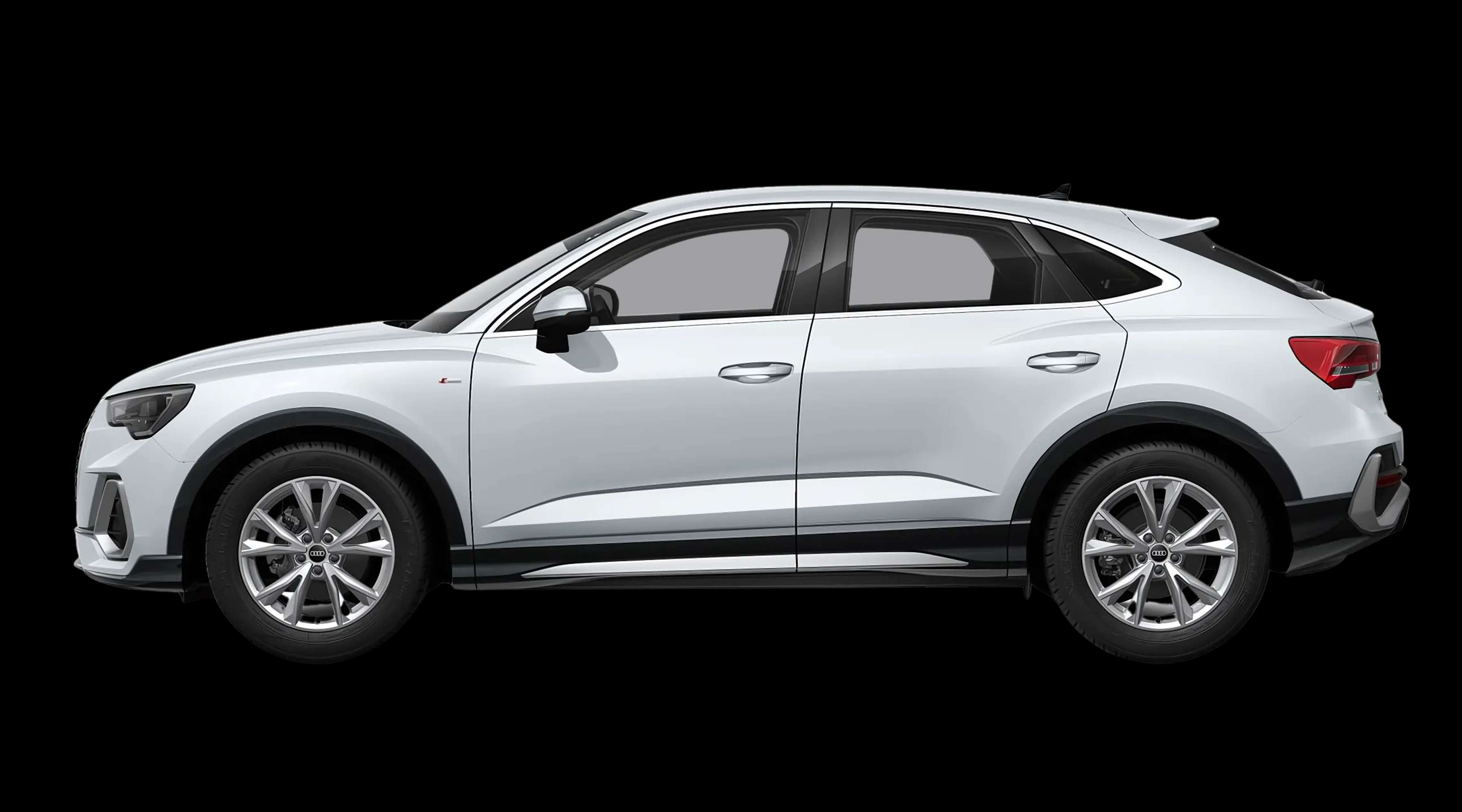 Seitenansicht eines Audi Q3 Sportback