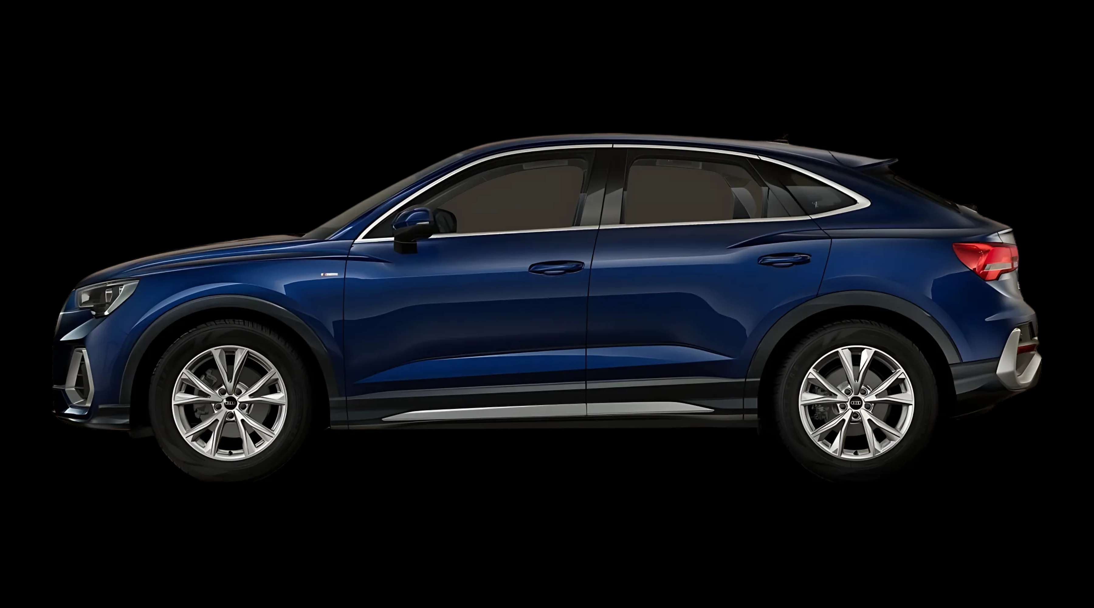 Seitenansicht eines Audi Q3 Sportback