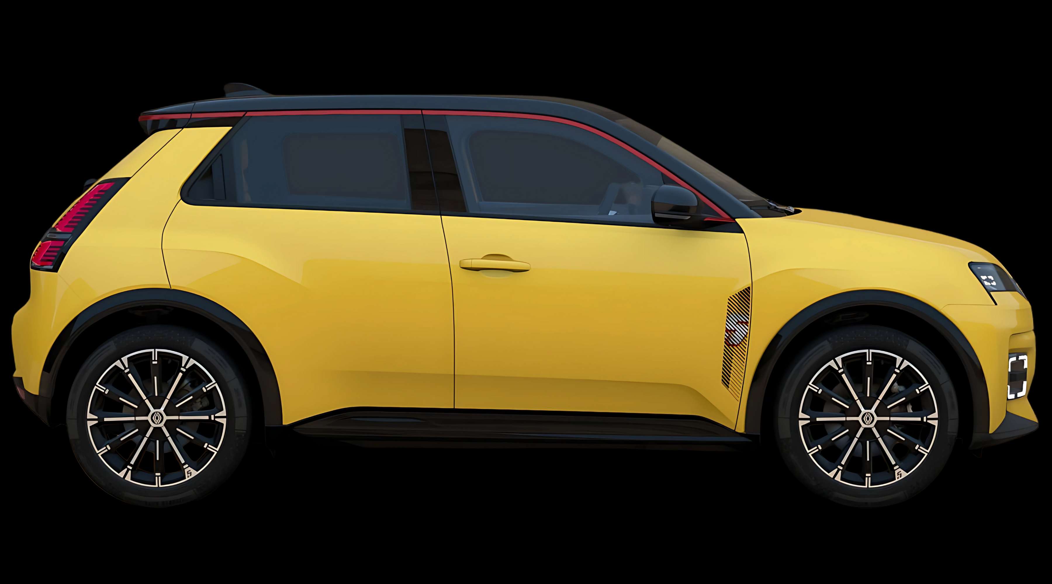 Seitenansicht eines Renault 5 E-TECH