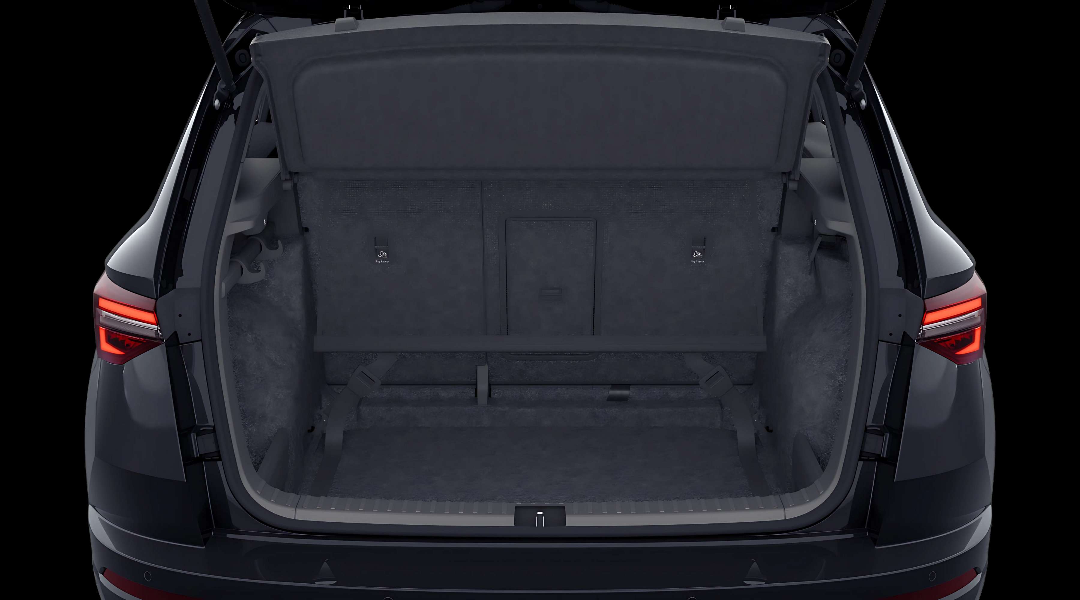 Ansicht des Kofferraums eines Skoda Karoq