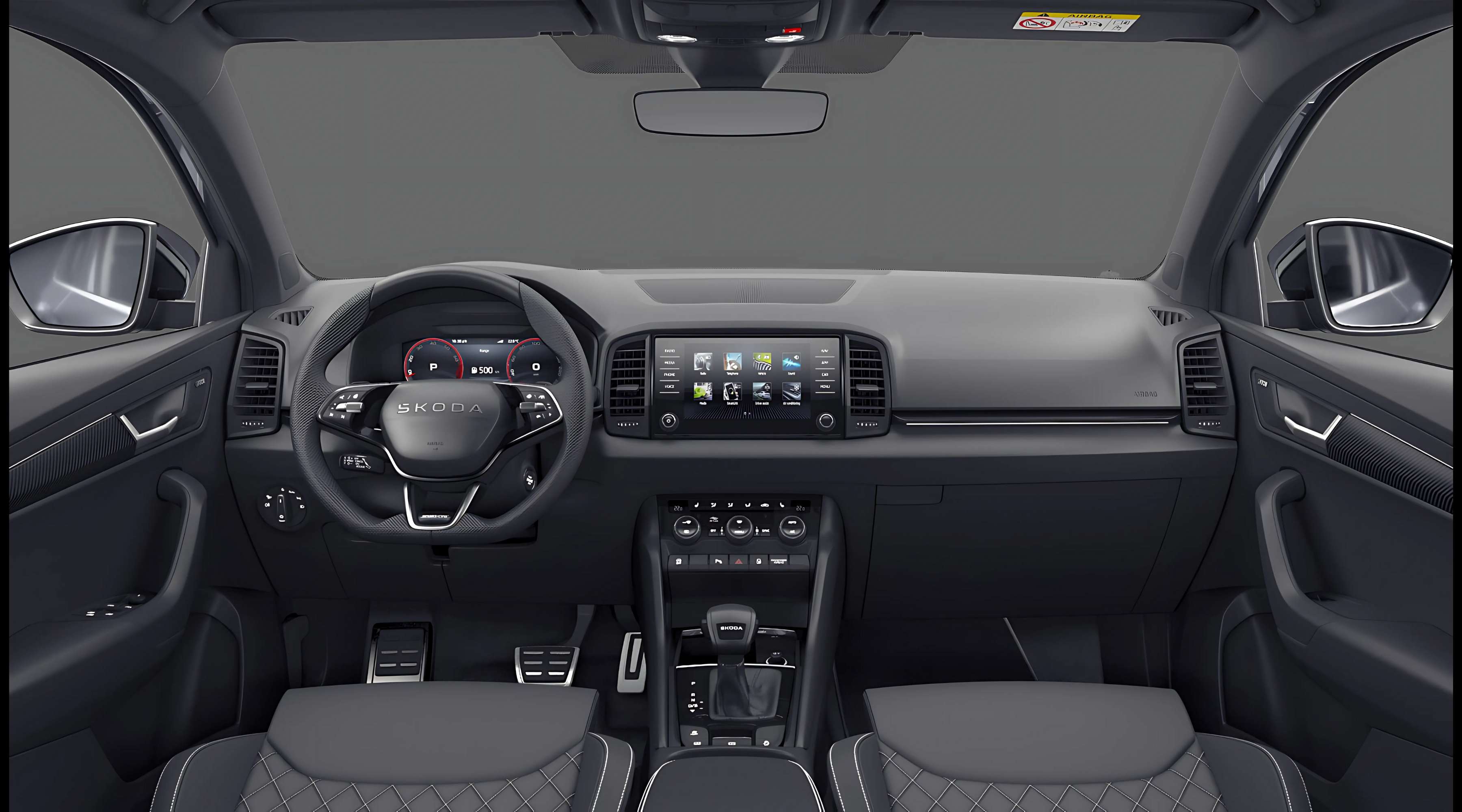 Armaturenbrett eines Skoda Karoq