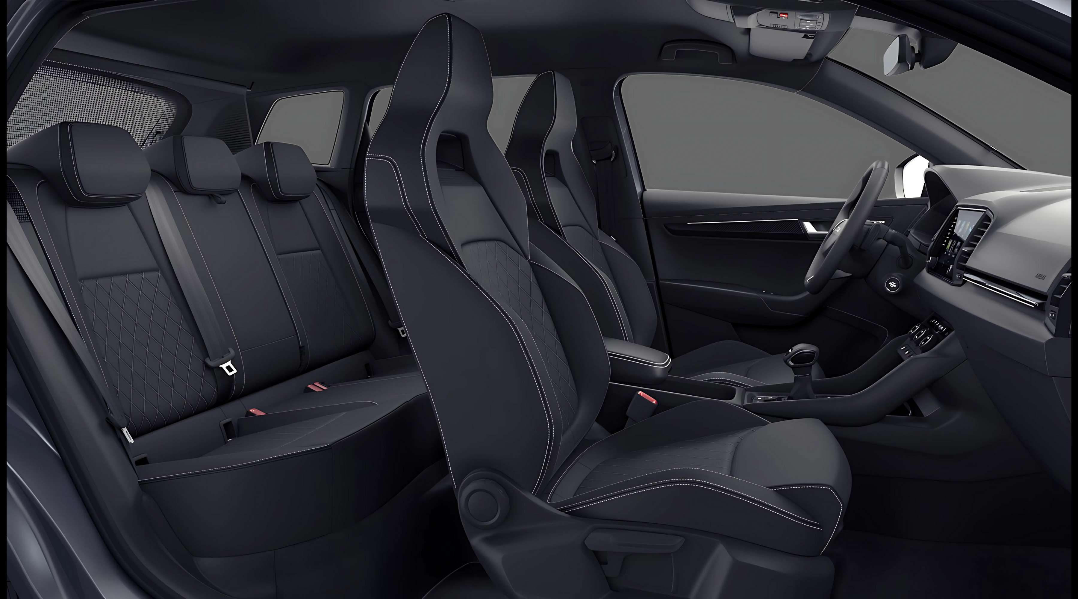 Vordersitze eines Skoda Karoq
